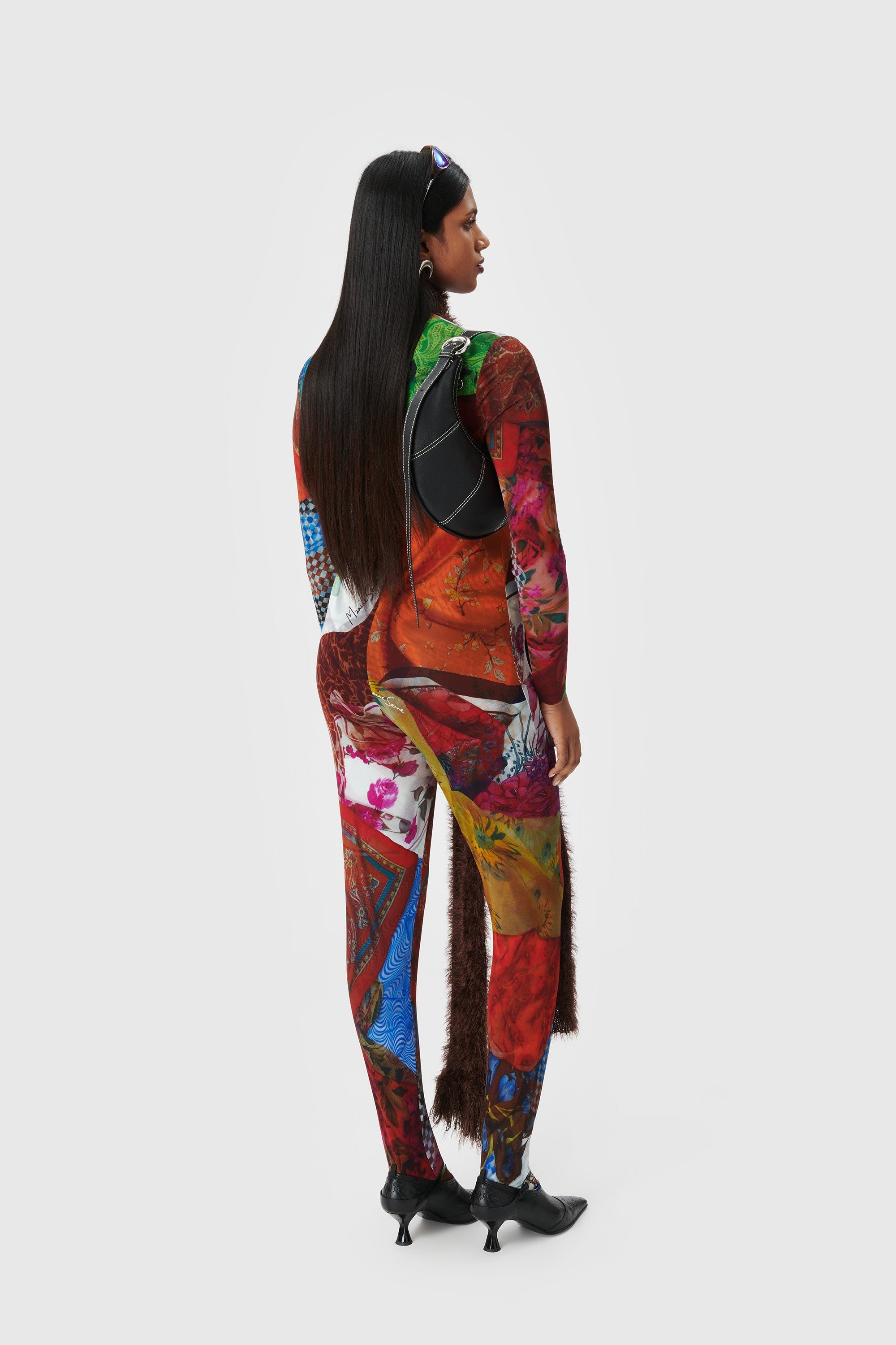 Scarves Print Recycled Second Skin Tights - 3