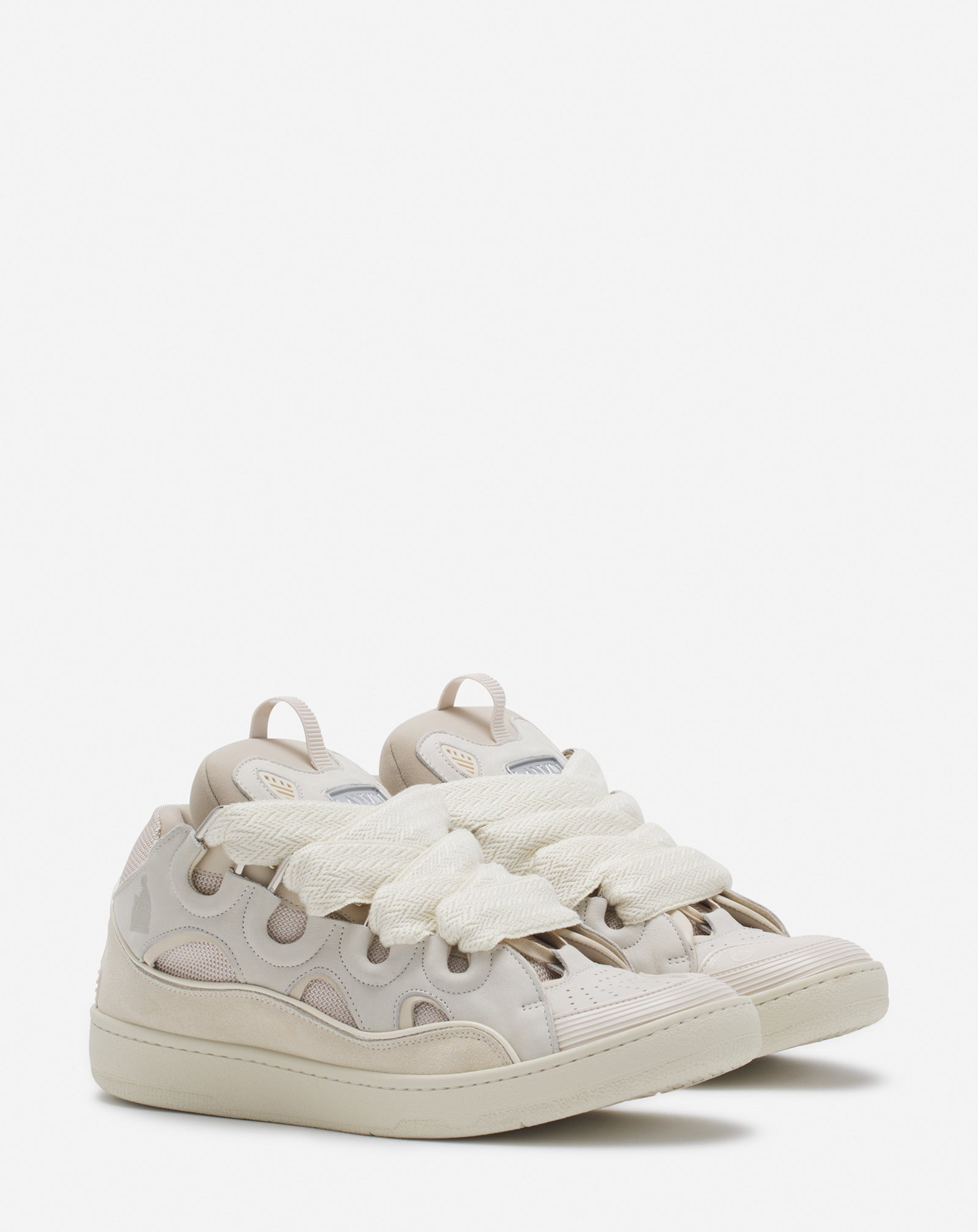 LEATHER CURB SNEAKERS - 2