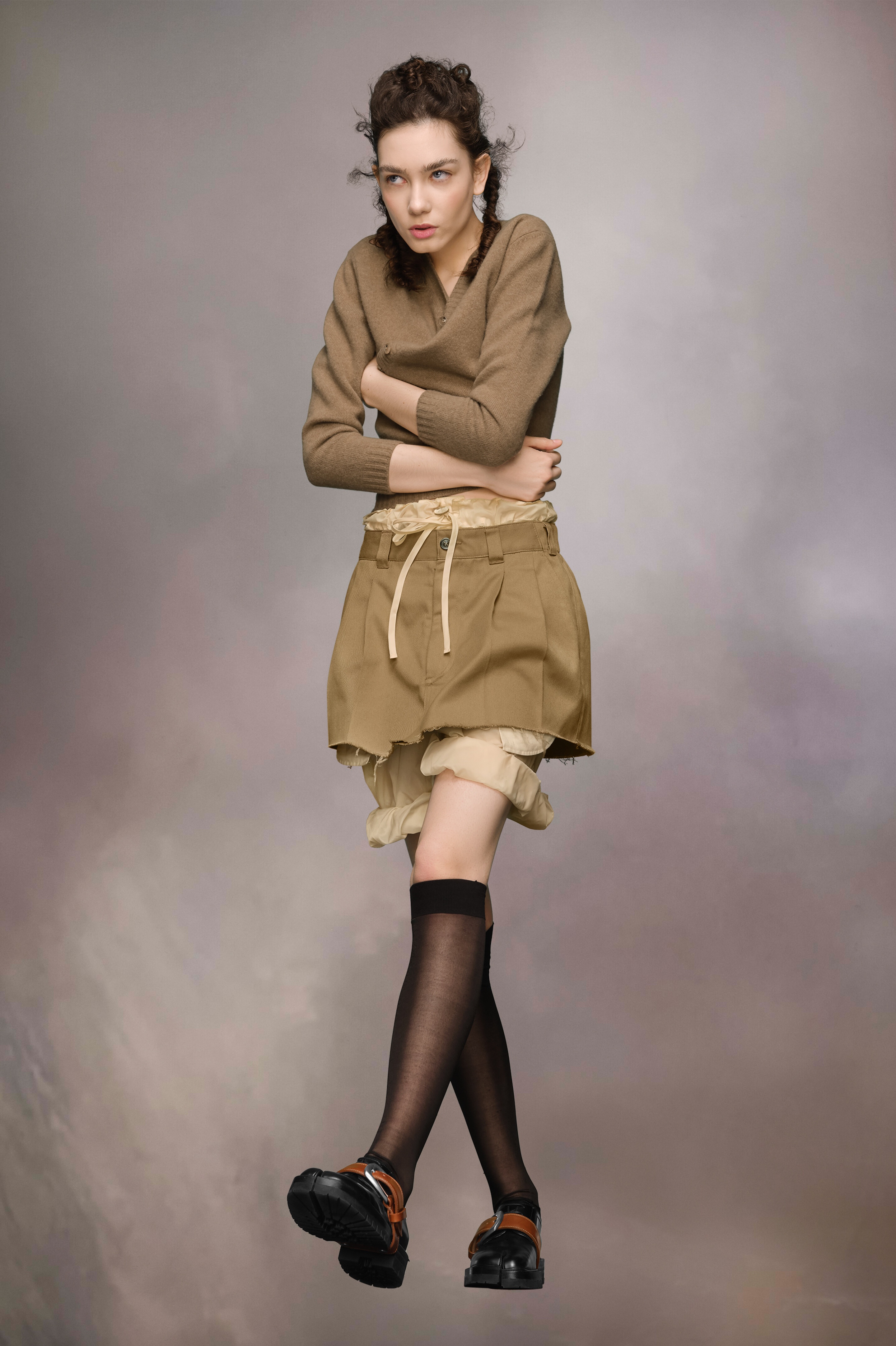 Layered Mini Skirt Shorts - 3