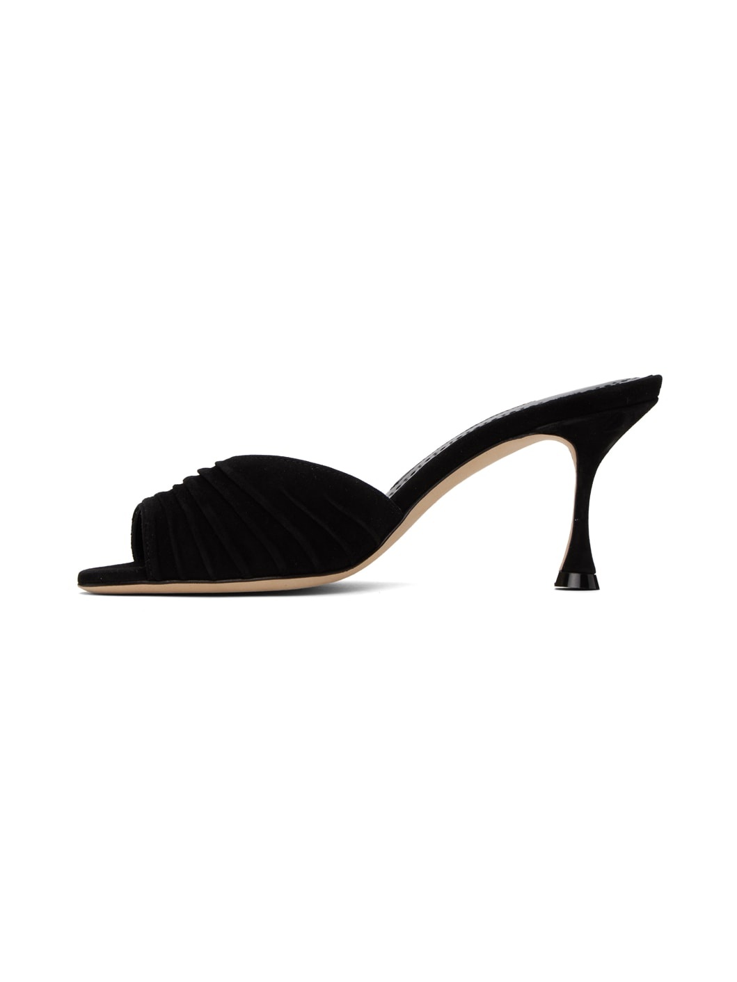 Black Pirua Heeled Sandals - 3