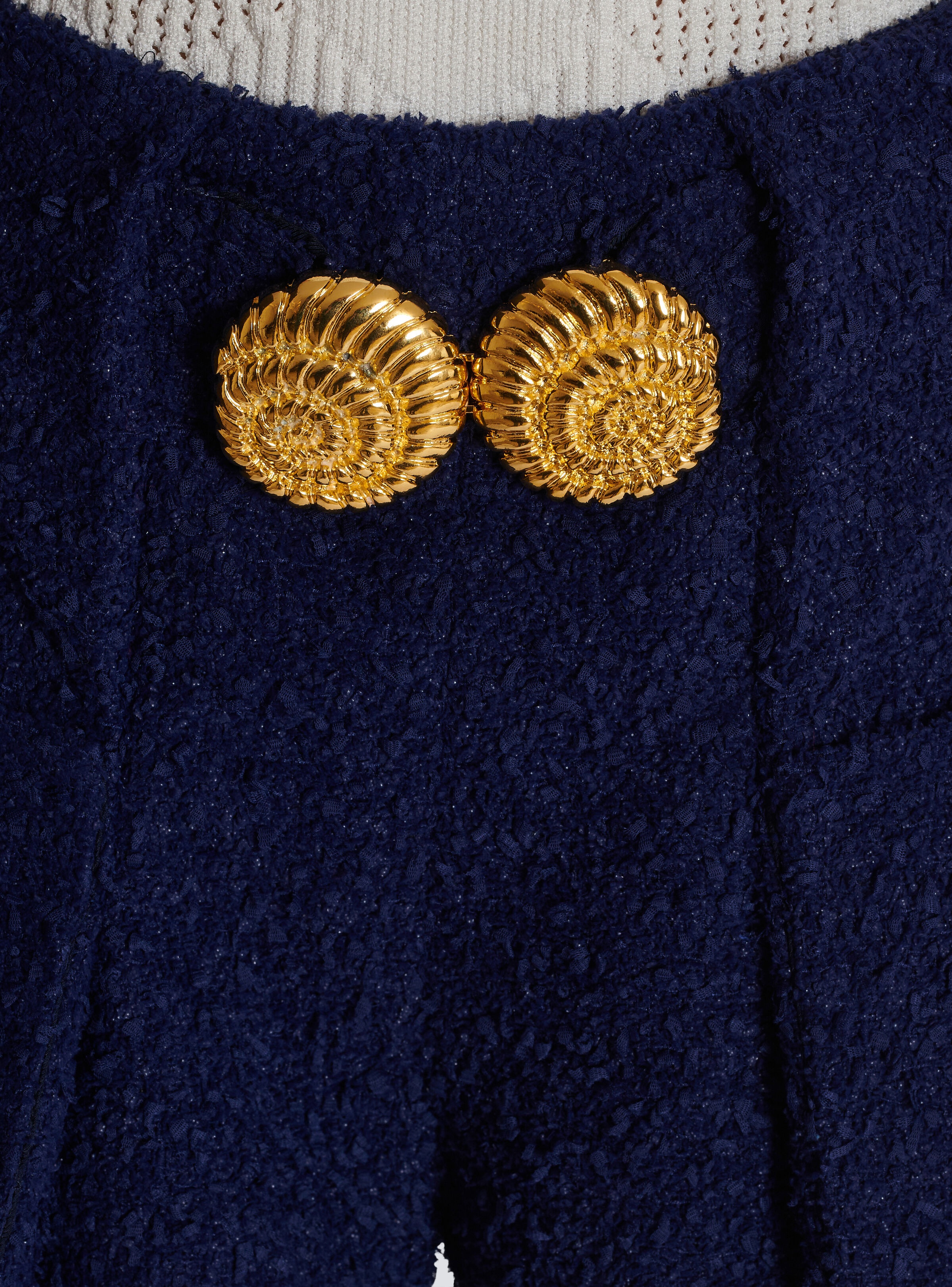 Belted tweed shorts with Snail buttons - 8