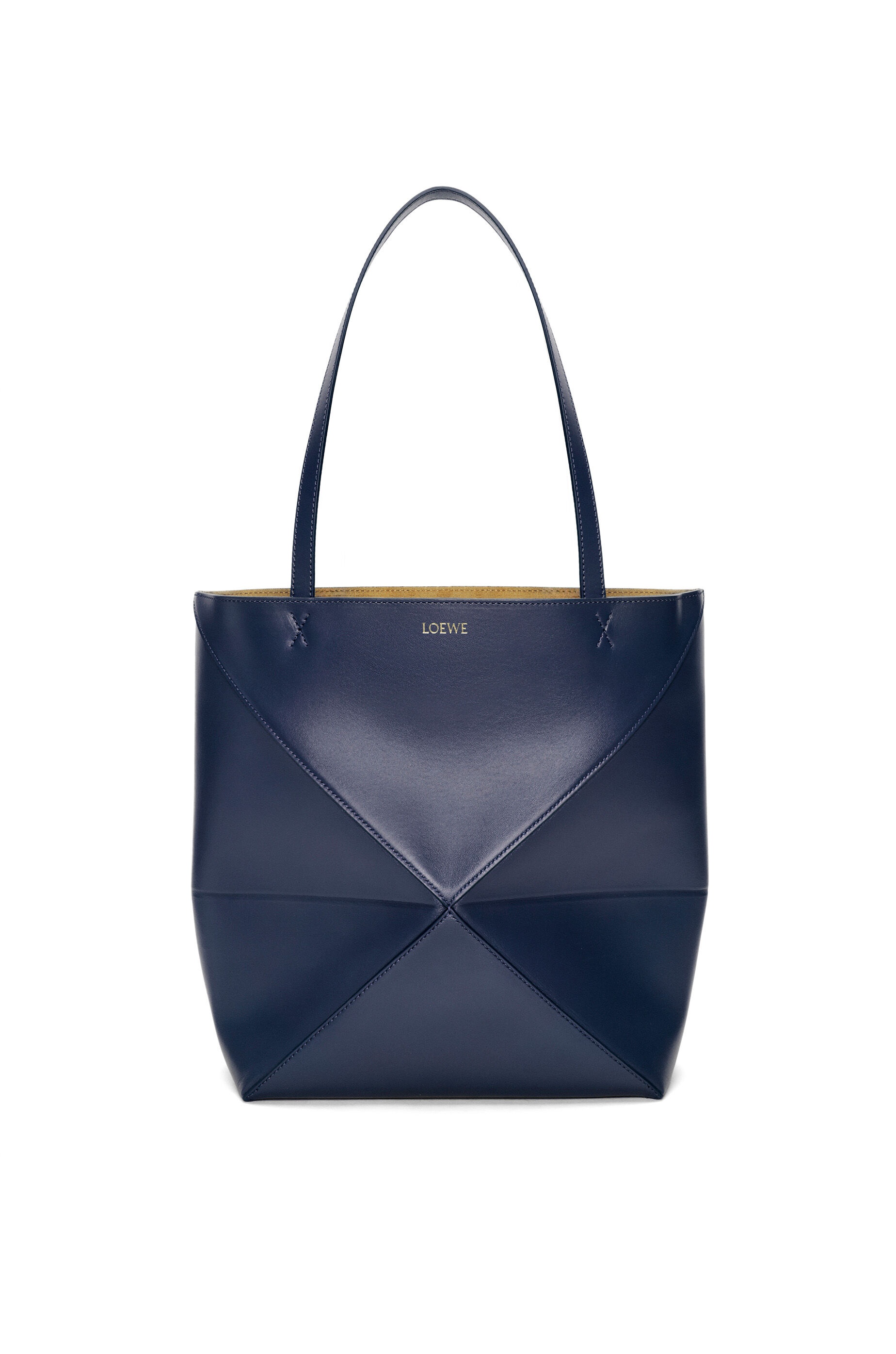Puzzle Fold Tote in shiny calfskin - 1