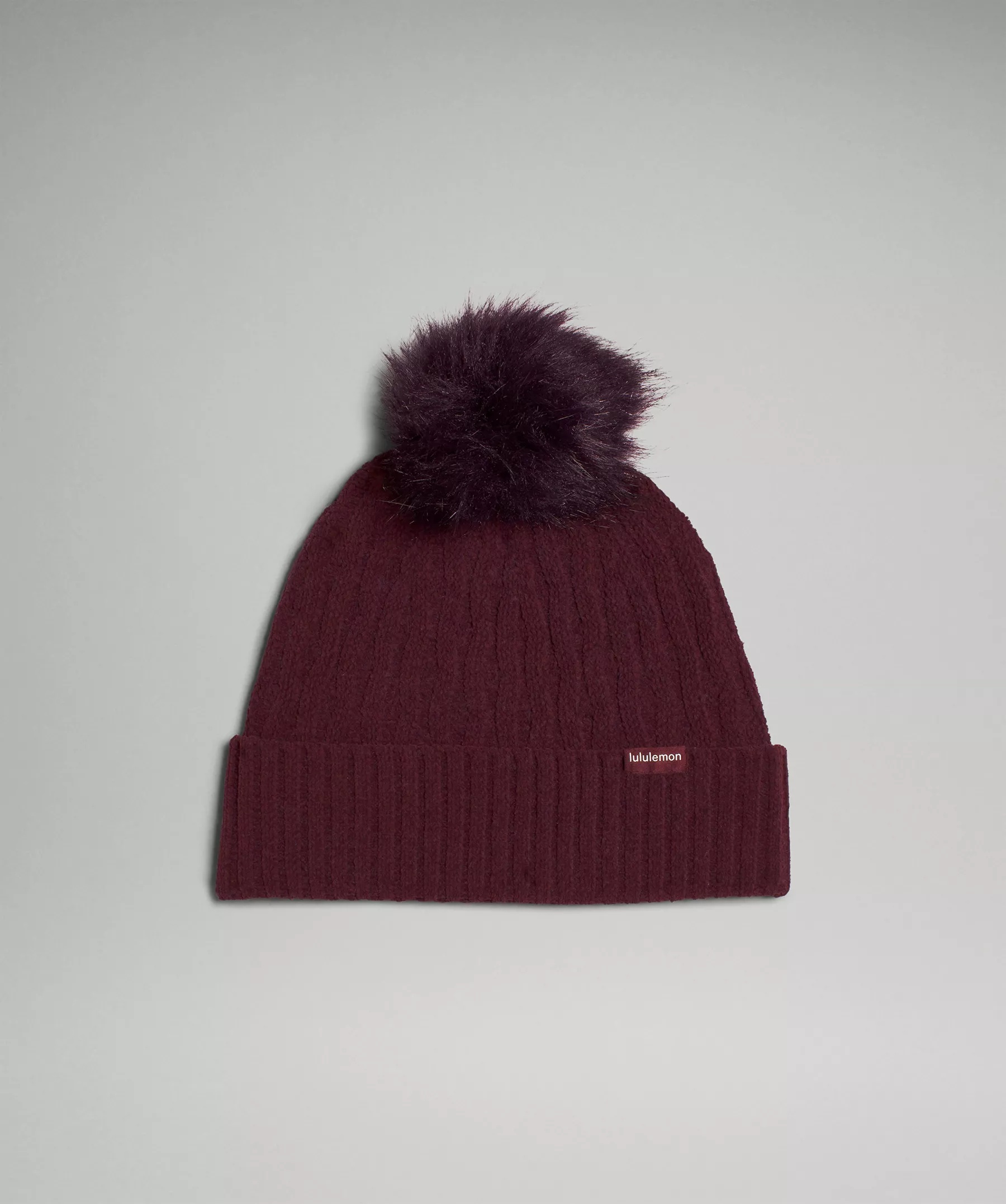Women's Cable Knit Pom Beanie - 1