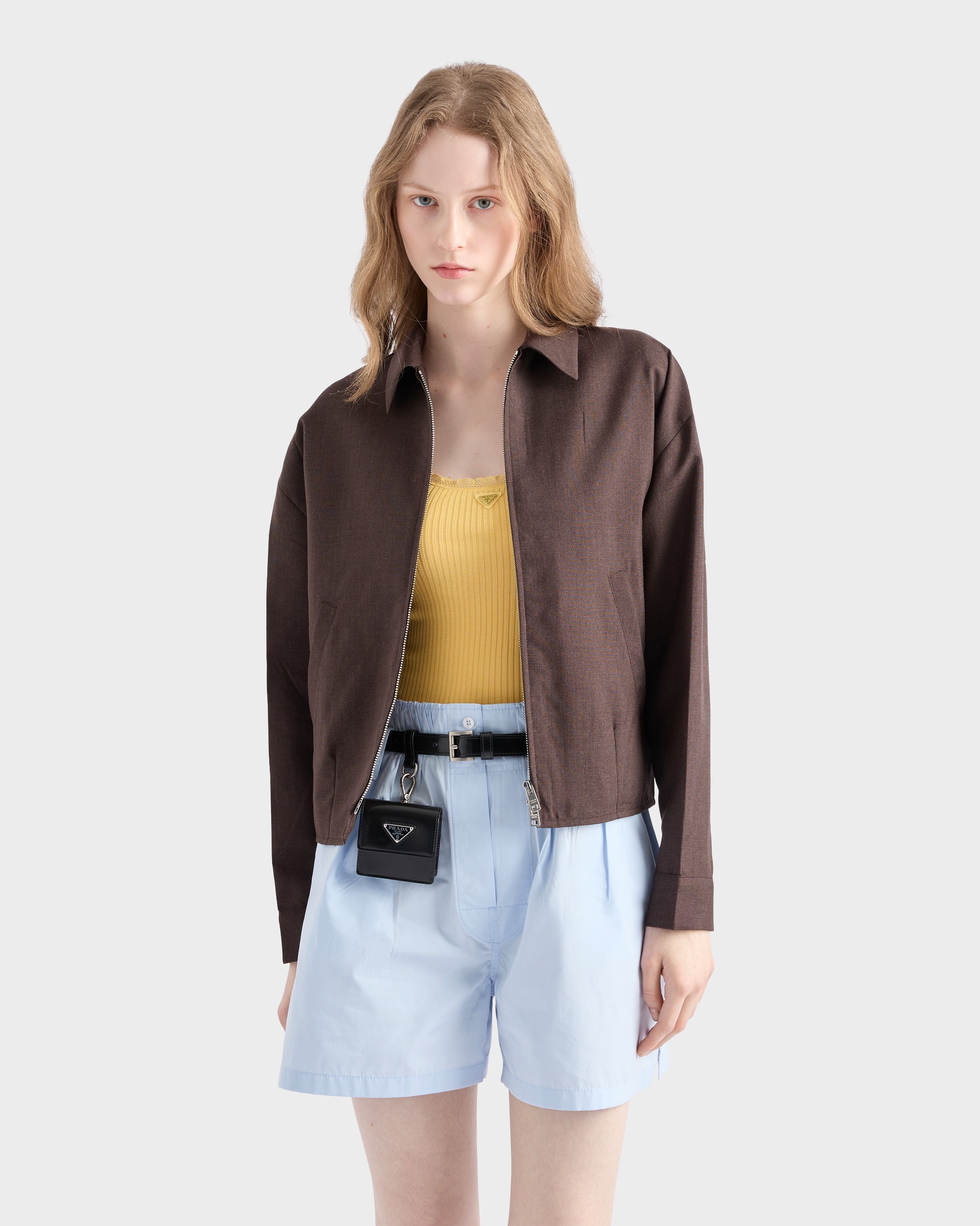 Kid mohair blouson jacket - 4