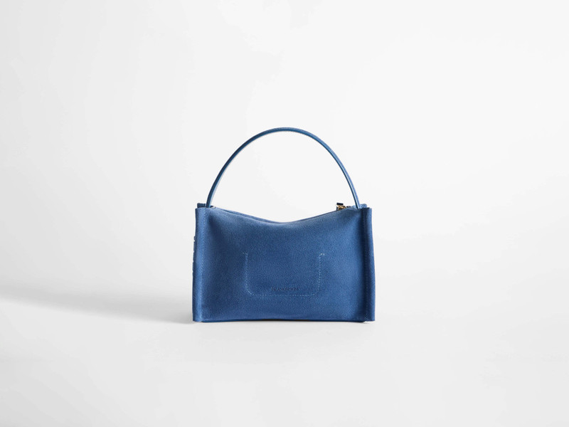 LOAFER BAG IN MID BLUE SUEDE 6