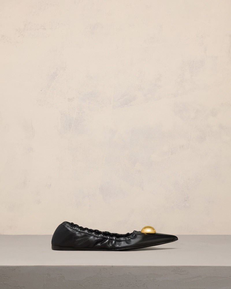 EMBELLISHED POINTED TOE BALLERINAS - 1
