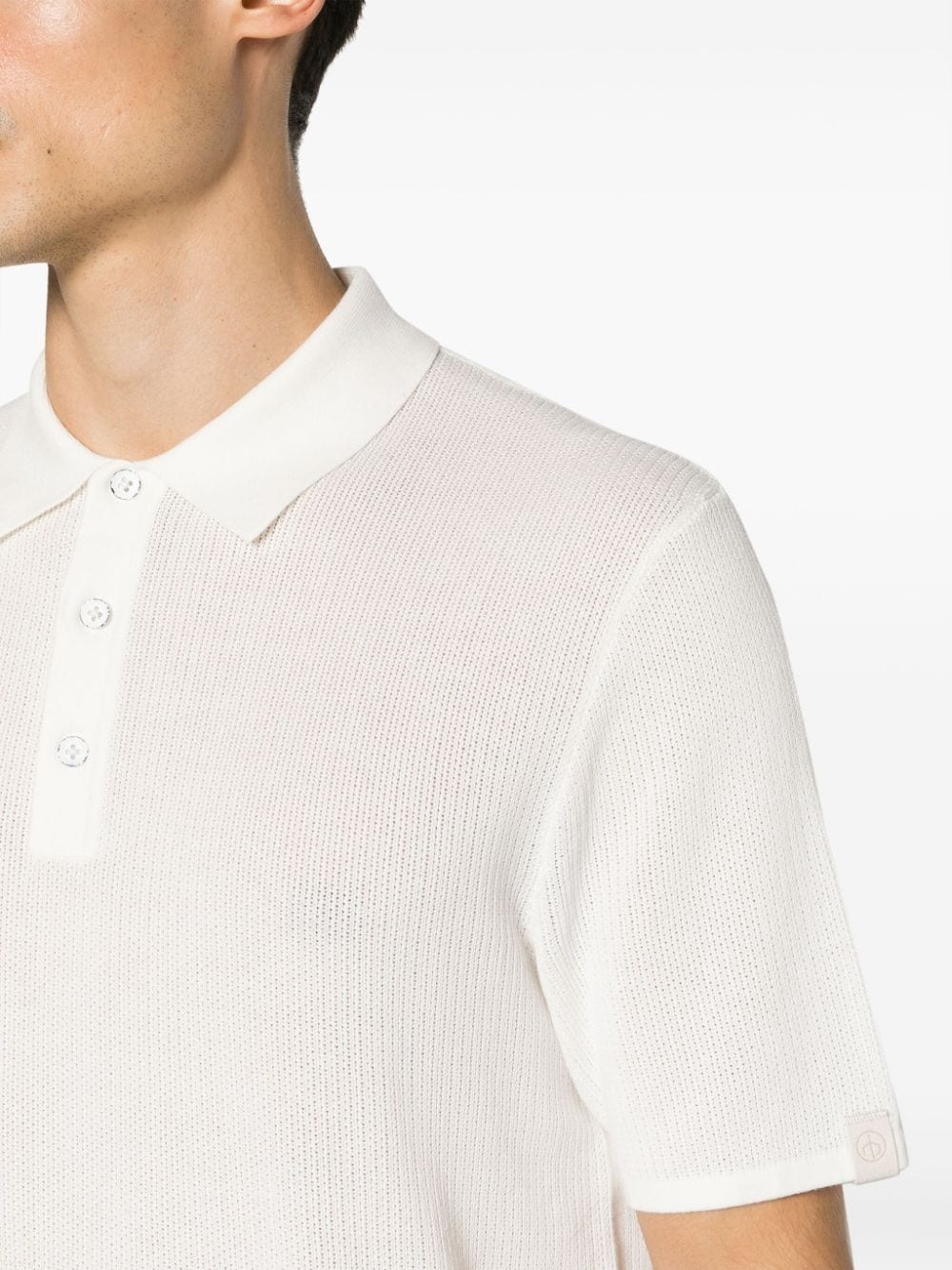 Harvey ribbed-knit polo shirt - 5