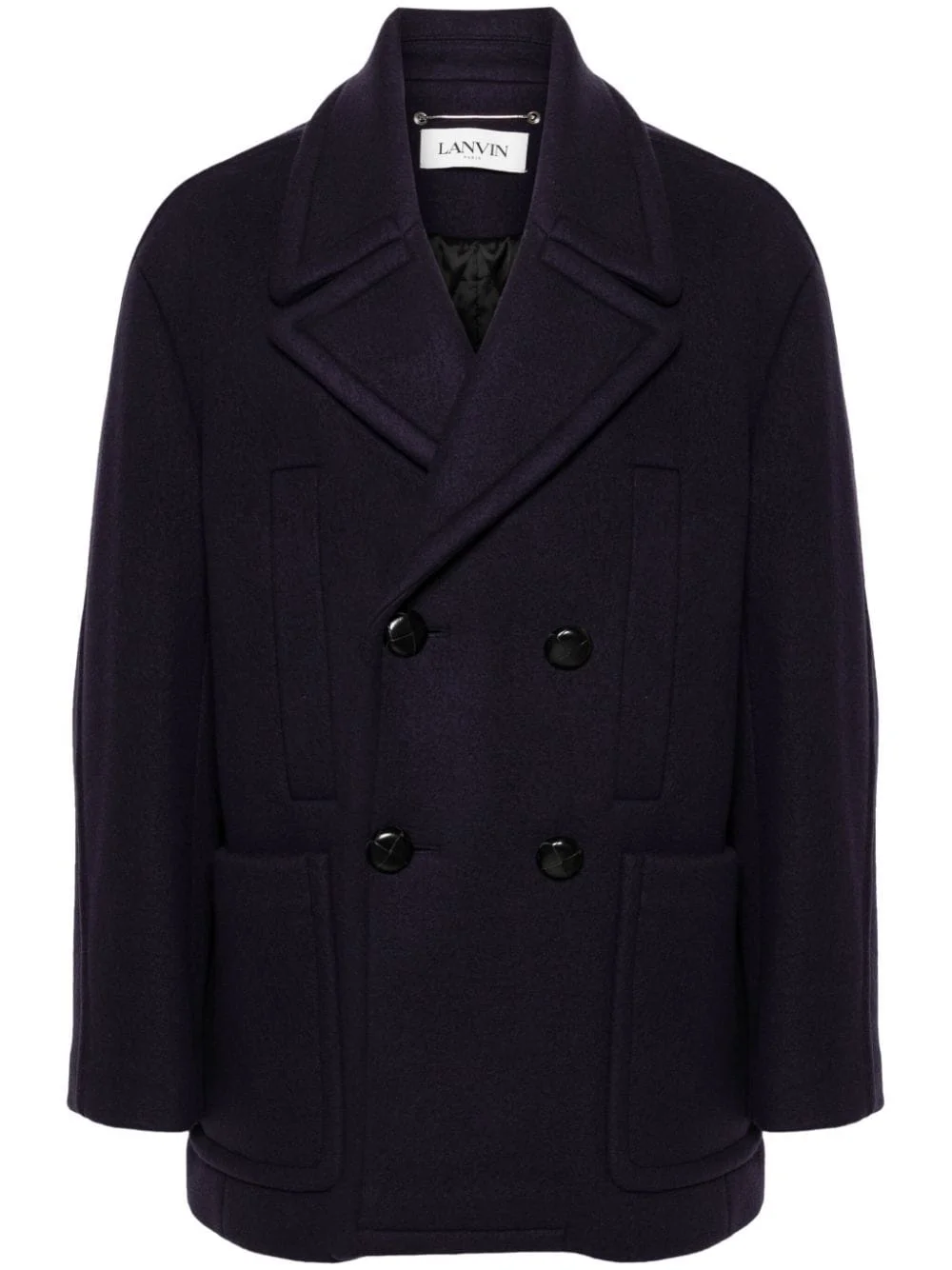 double-breasted coat - 1