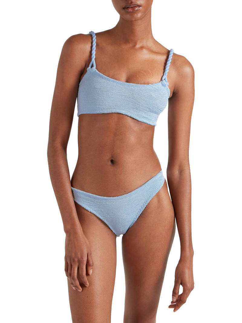 Women's Phoebe Rope Strap Bikini - Metallic Ice Blue 3