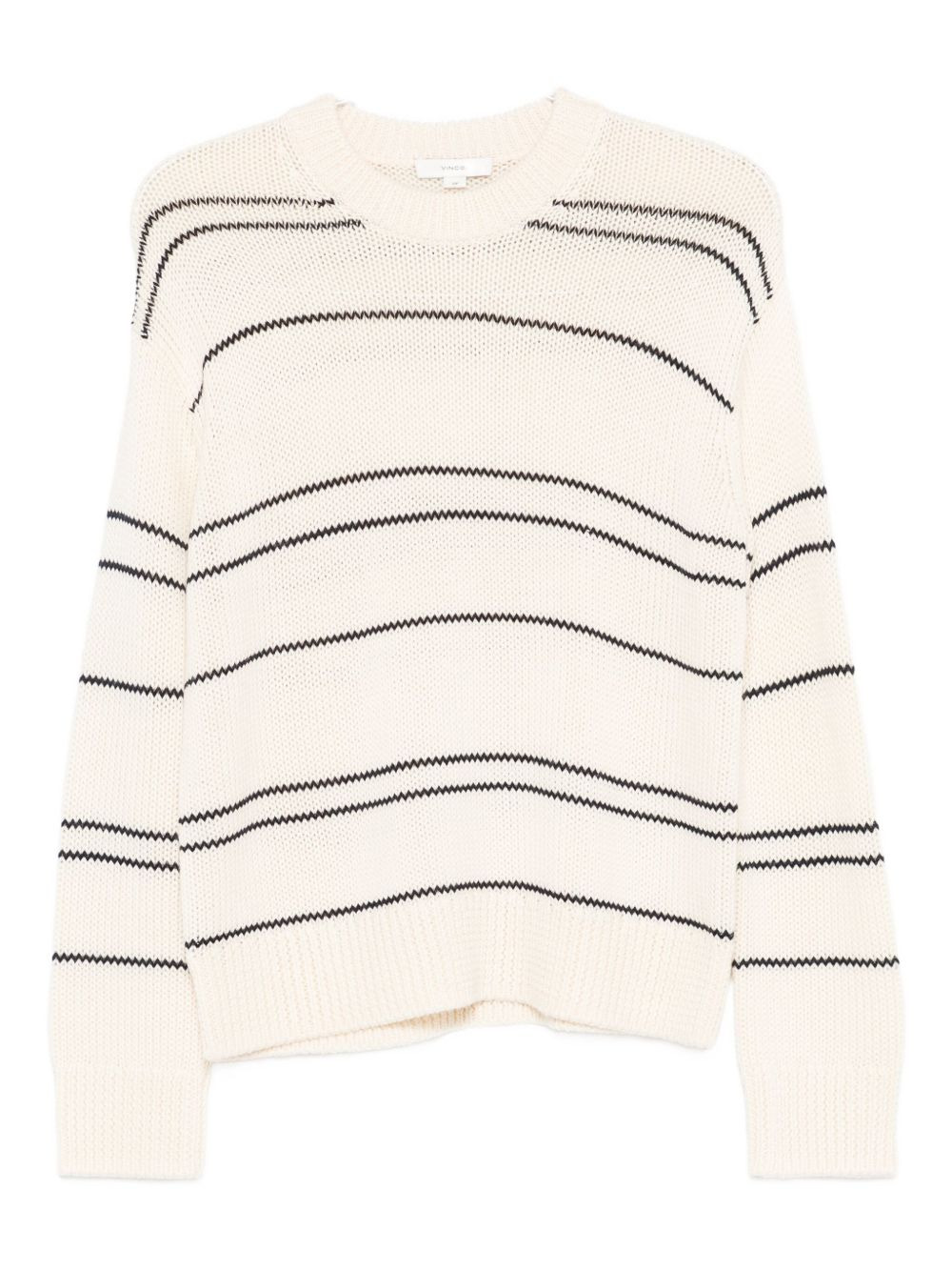 striped crew-neck sweater - 1