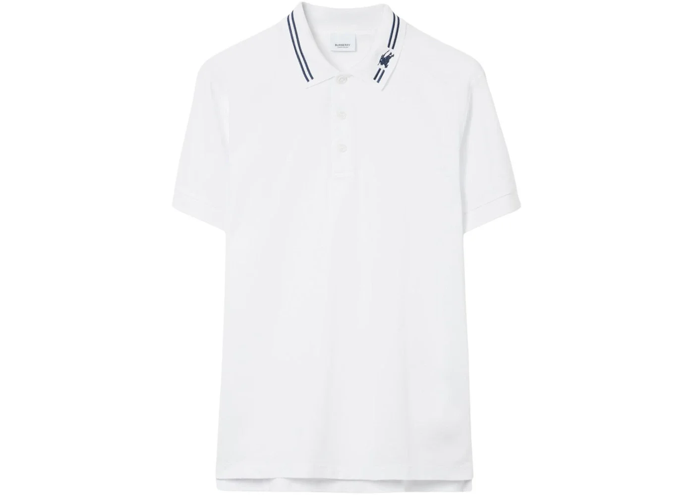 Burberry EKD Cotton Polo Polo Shirt White - 1