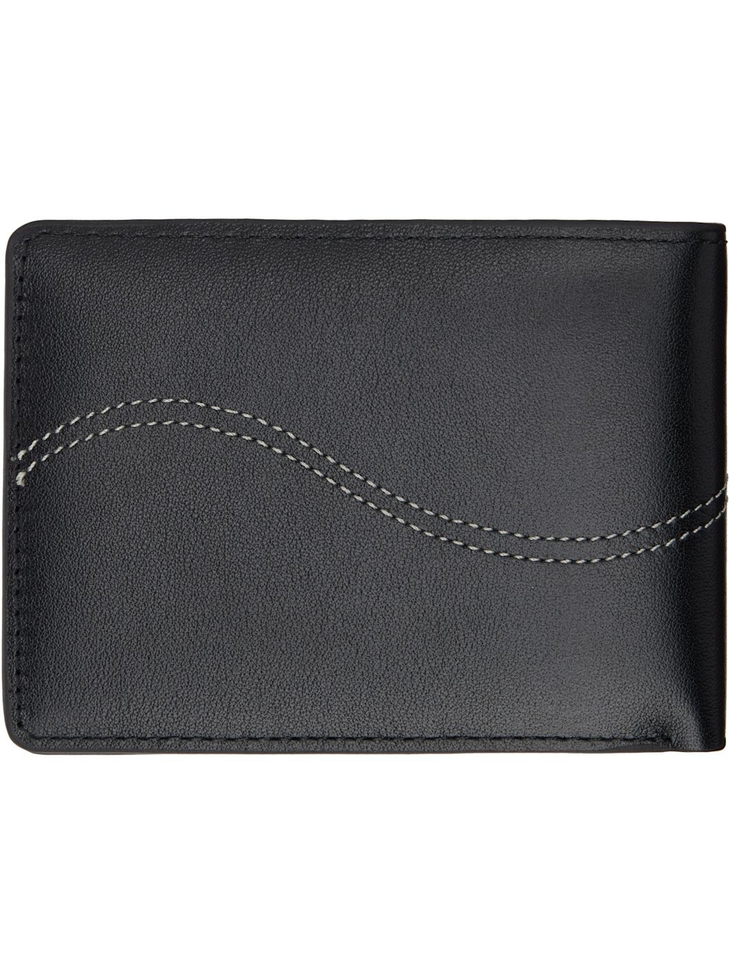 Dime Black Cursive Bifold Wallet | REVERSIBLE