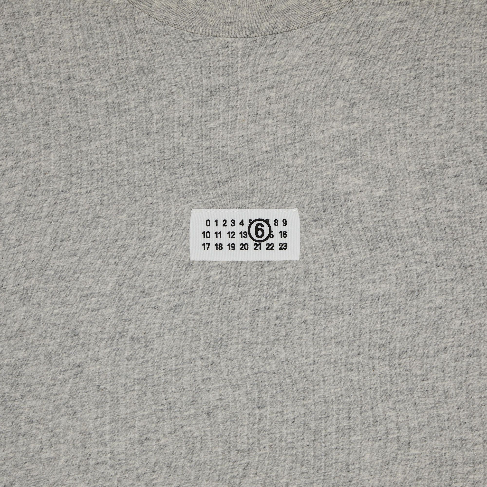 MM6 Maison Margiela Jersey Long-Sleeve T-Shirt 'Grey Melange' - 3