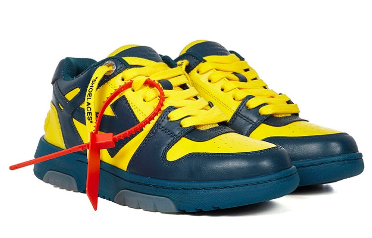 (WMNS) Off-White Out Of Office Low Sneakers Blue/Yellow OWIA259R21LEA0014518 - 3