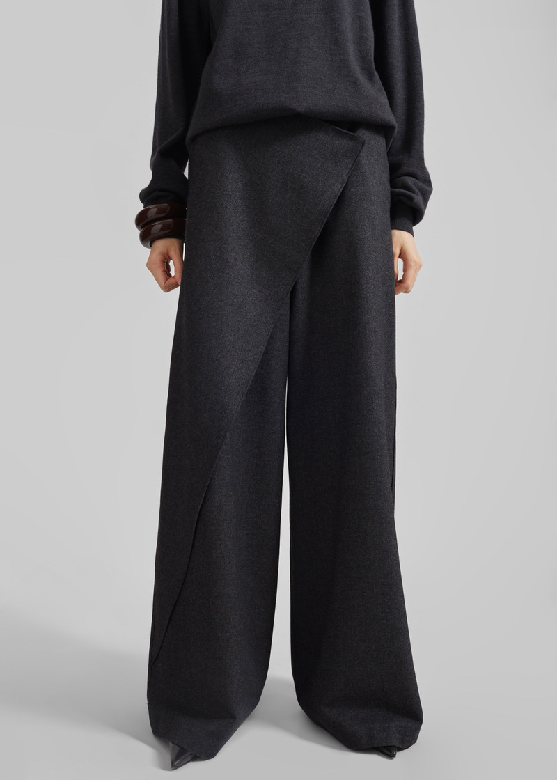 Altai Wrap Trousers - Charcoal 6