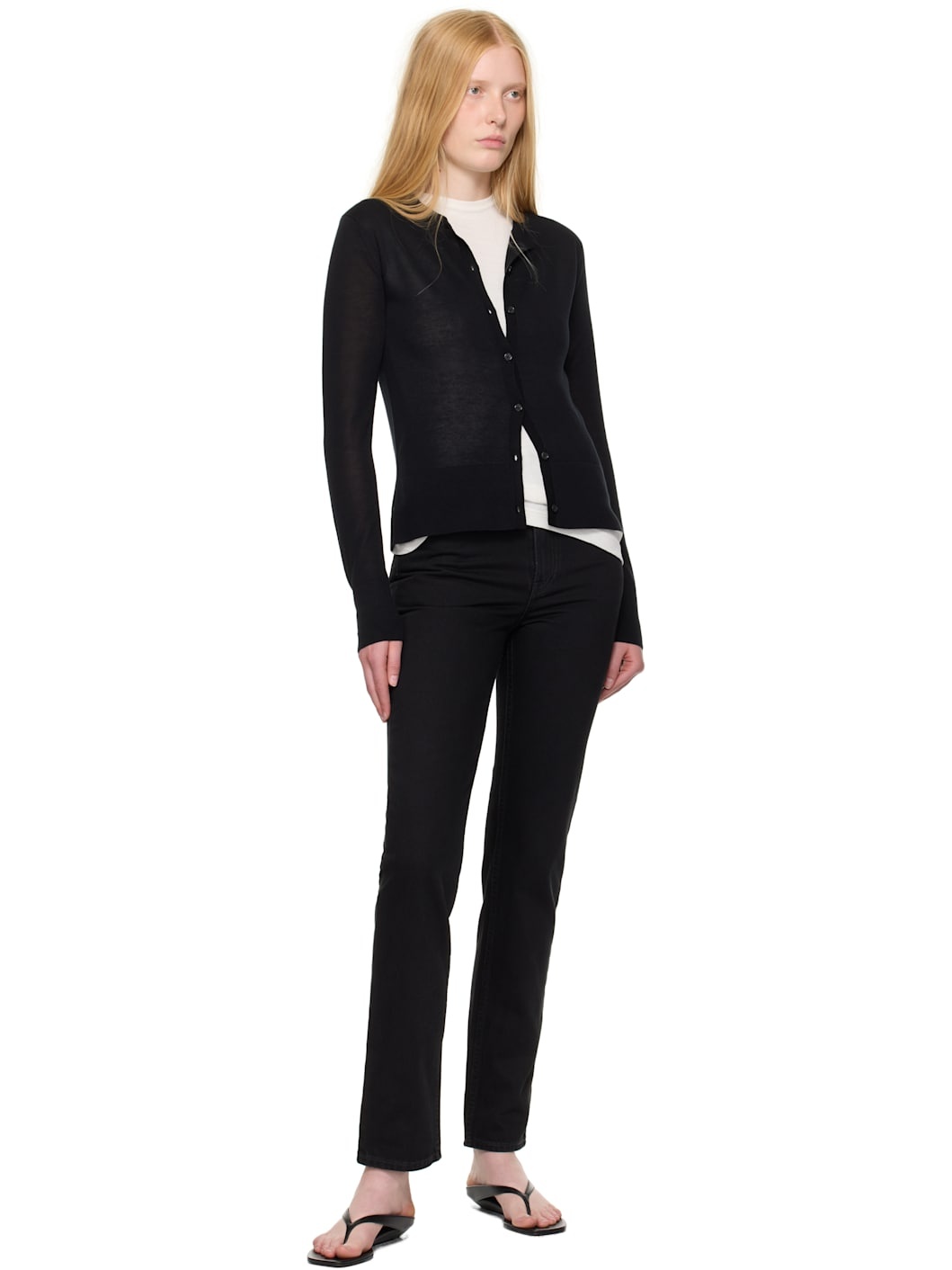 Black High Slim Jeans - 4