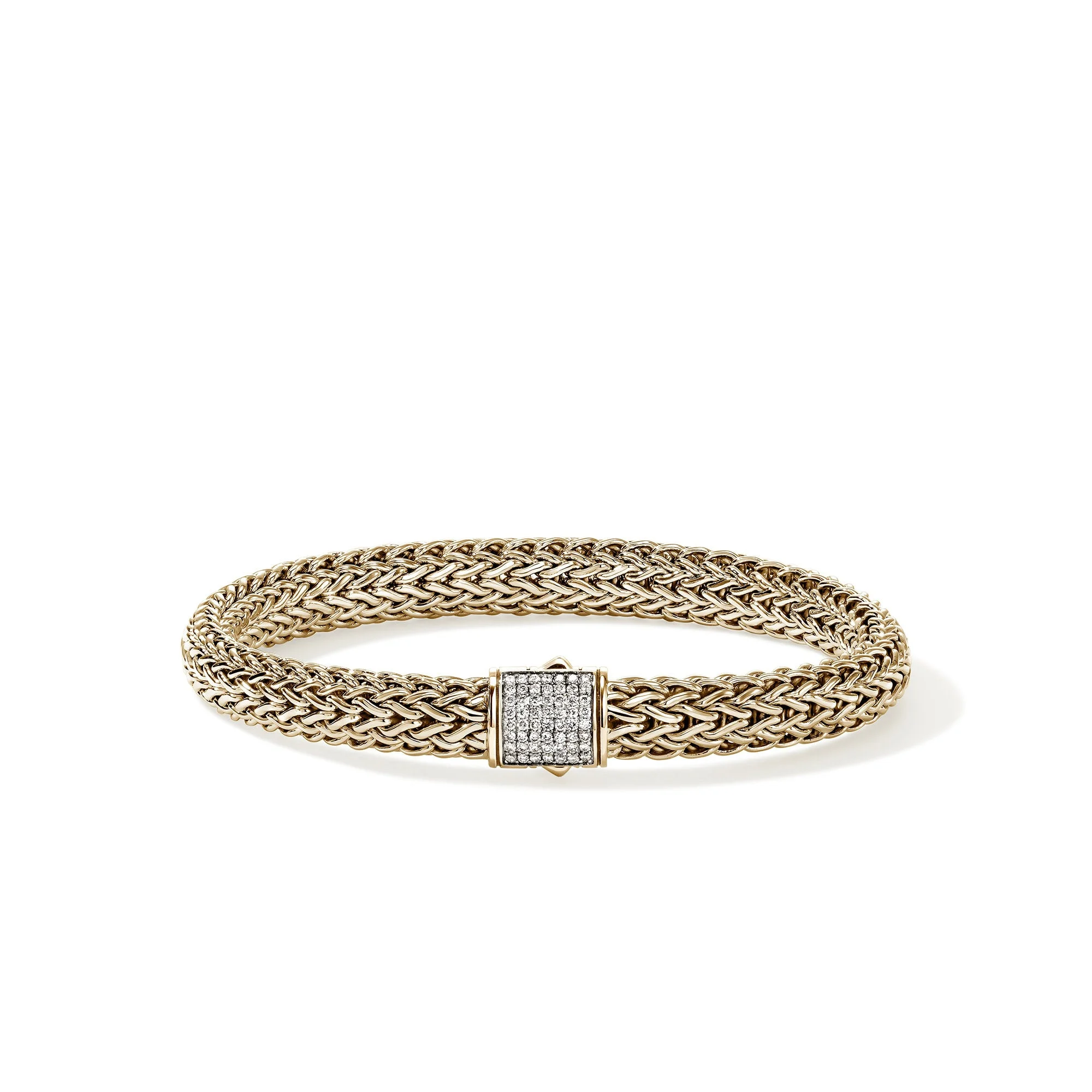 Icon Bracelet, Gold, Diamonds, 7.5MM - 1