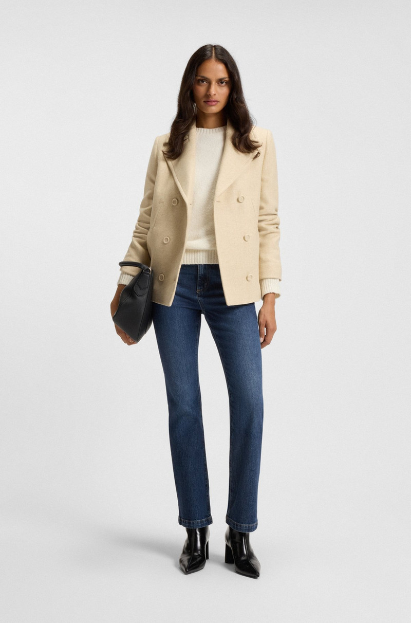 BOSS WIDE-LEG JEANS IN BLUE COMFORT-STRETCH DENIM outlook