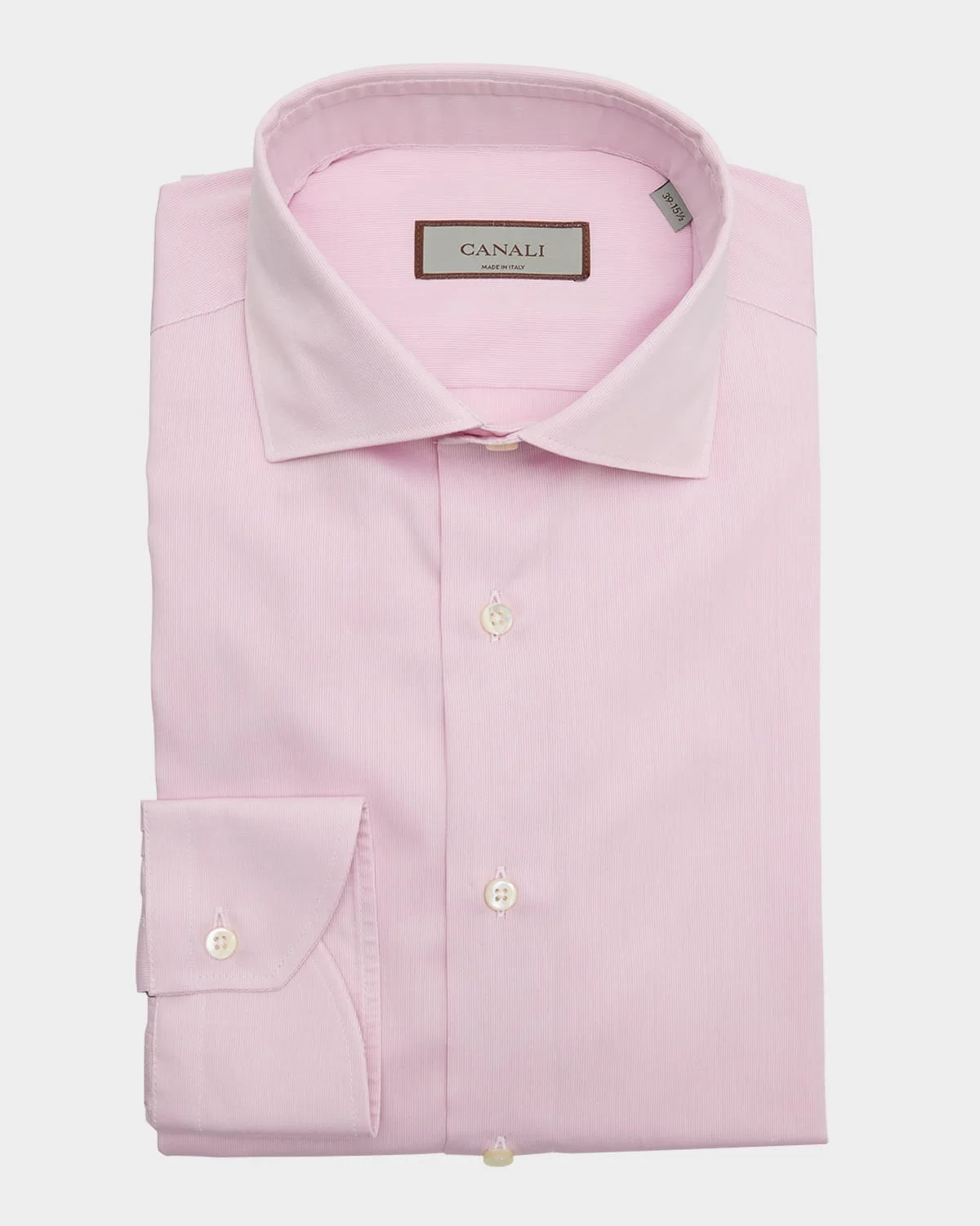 Men's Solid Textured Dress Shirt - 1