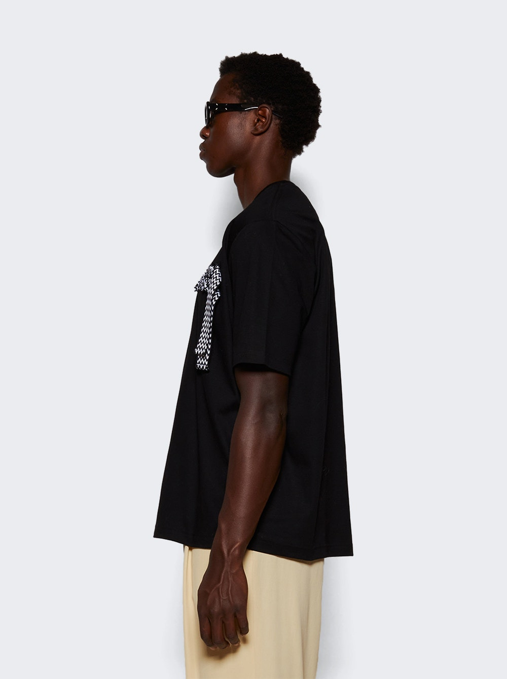 Curb Lace T-shirt Black - 4