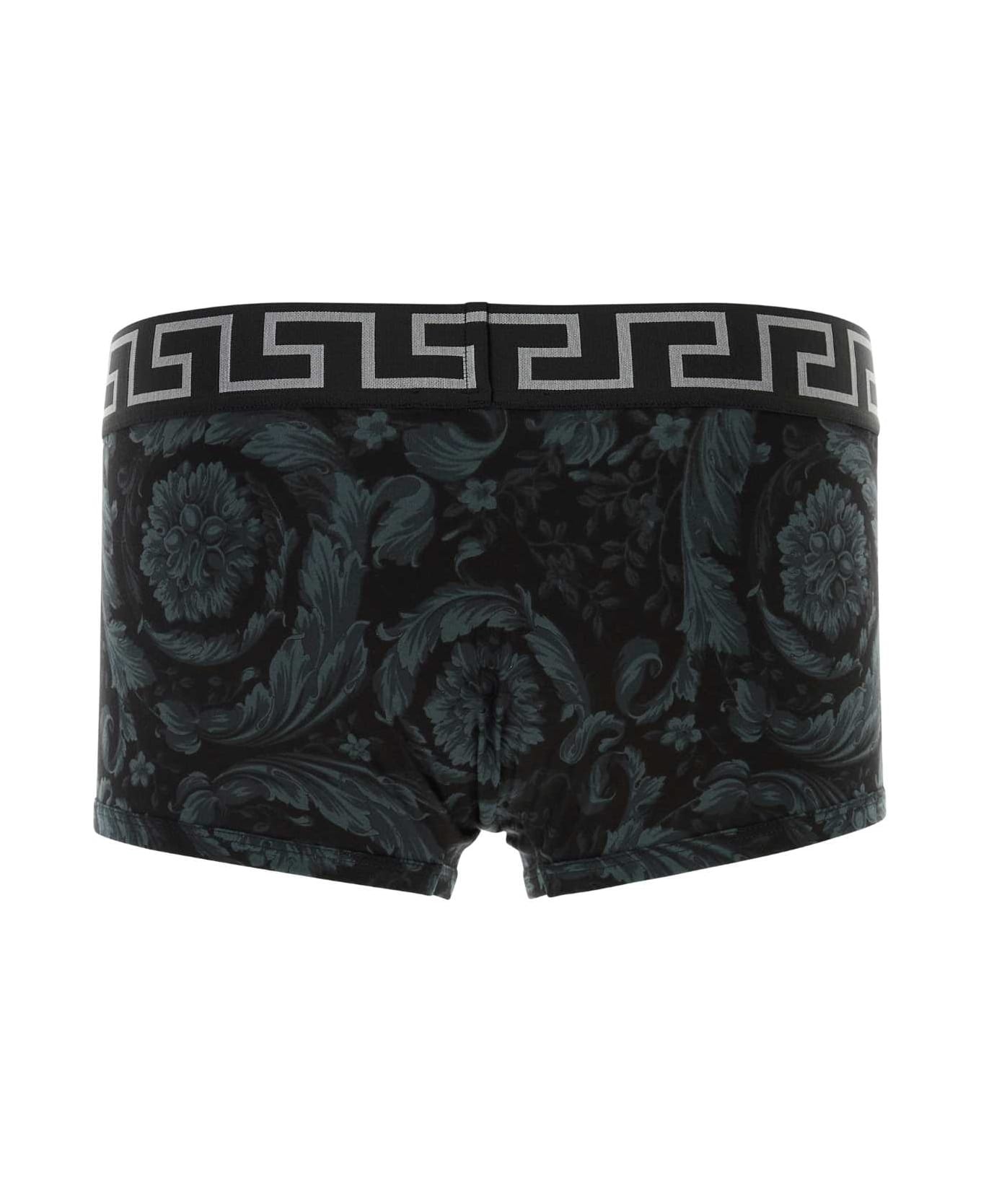 Printed Stretch Cotton Boxer - 2