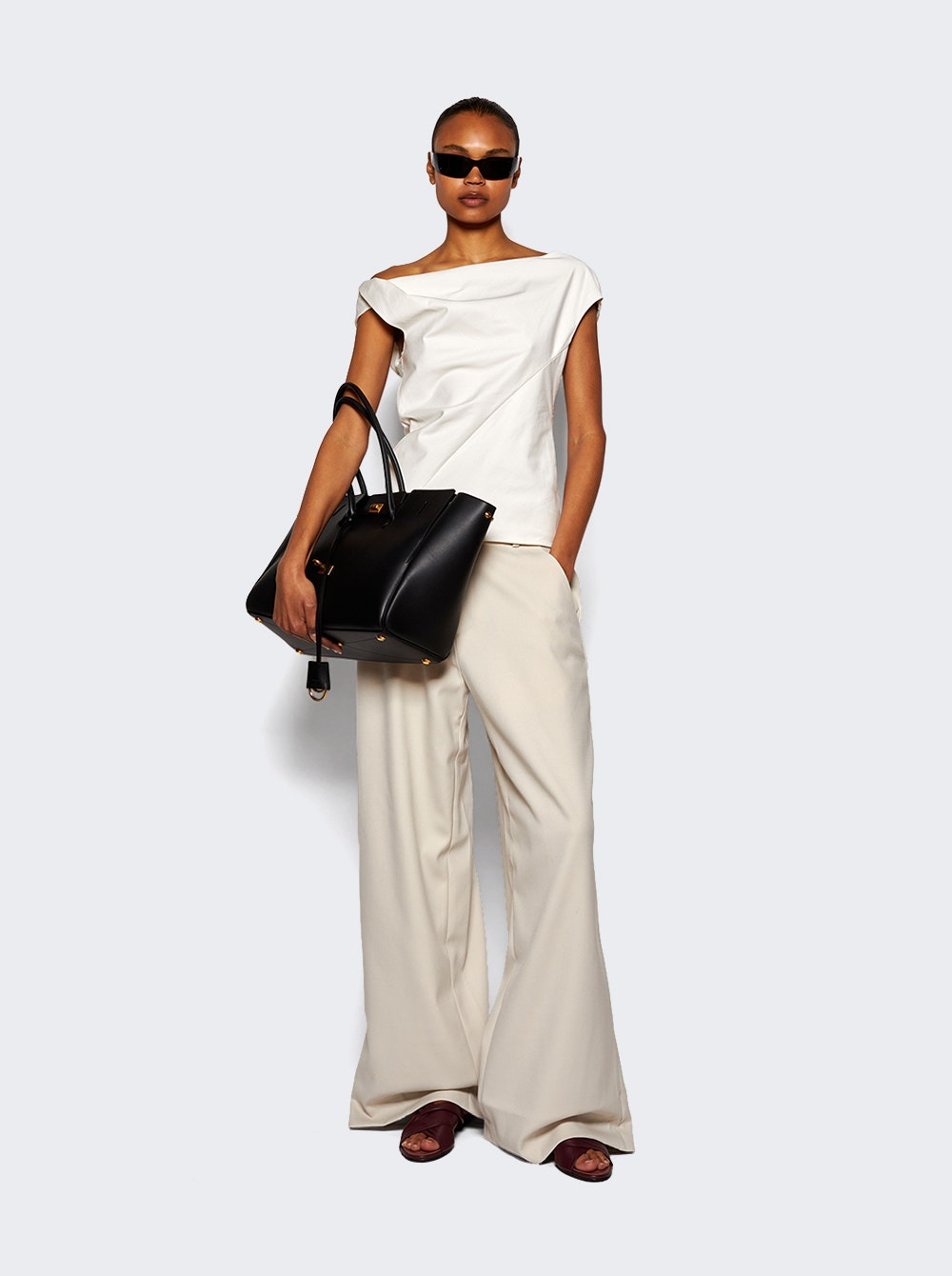 Wide Leg Trouser Fondant - 5
