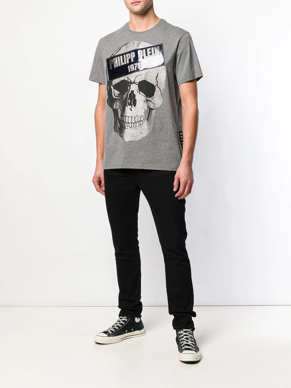 skull print T-shirt - 2