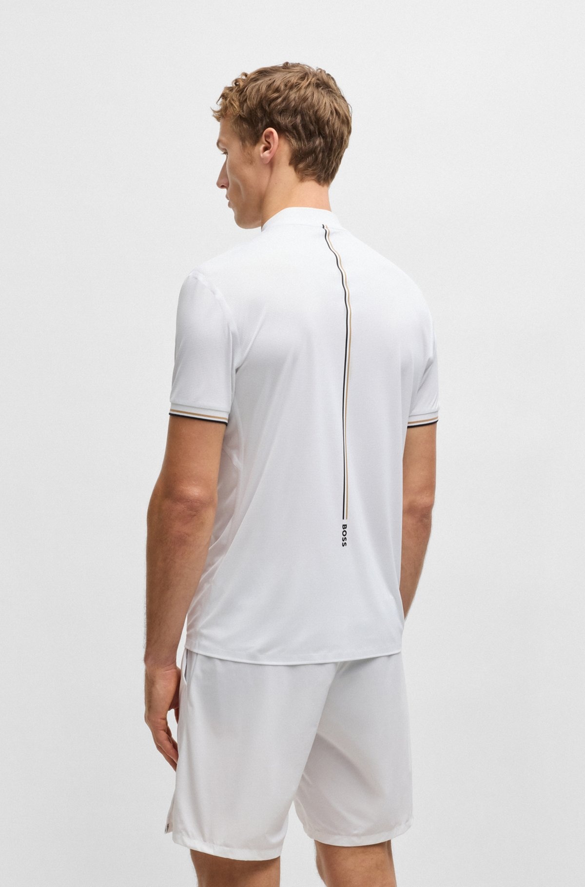 ACTIVE SLIM-FIT POLO SHIRT WITH UV PROTECTION - 5
