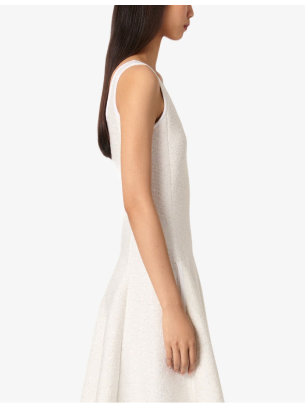 Sequin-embellished round-neck sleeveless stretch-knit mini dress - 3