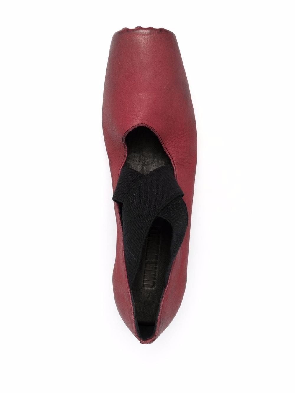 crossover-strap ballerina shoes - 4