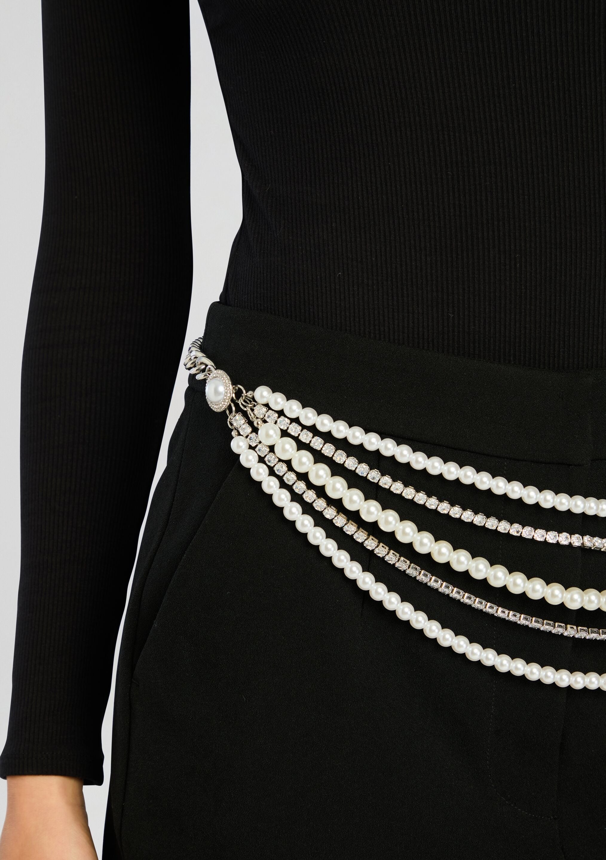 CHLOE PEARL CHAIN BELT - 3