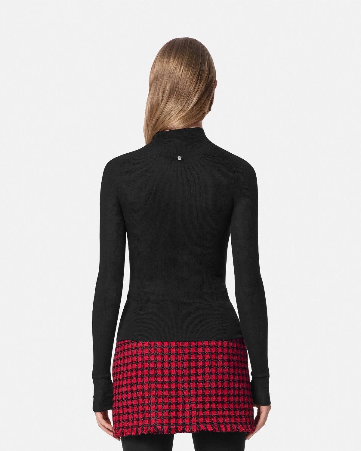 Merino Wool Fitted Ribbed Knit Top - 5