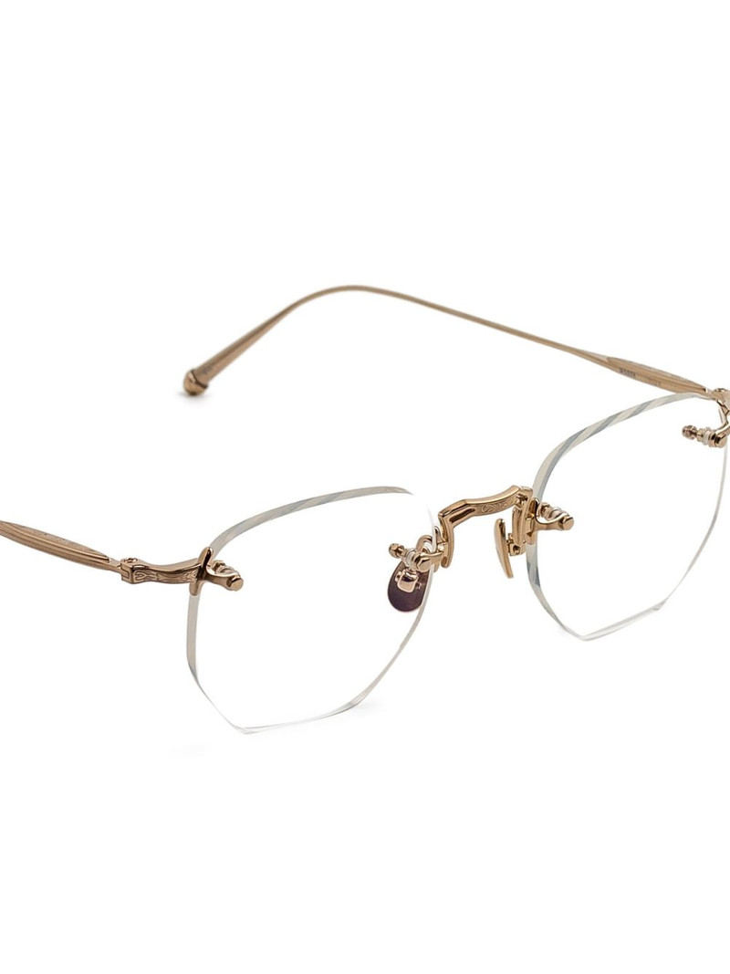 geometric-frame glasses 3