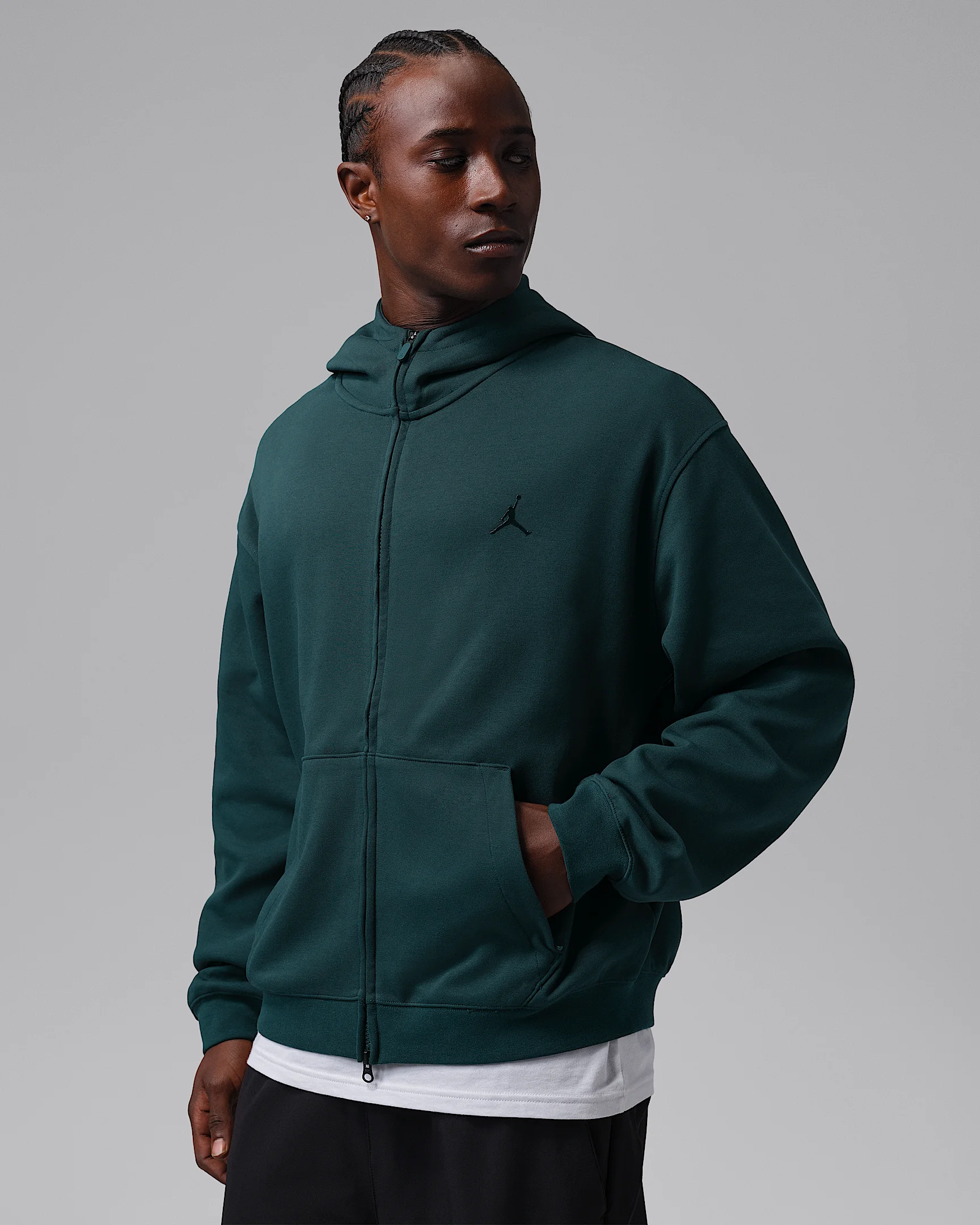 Jordan Sport Hoop Fleece Men's Dri-FIT Full-Zip Hoodie - 1