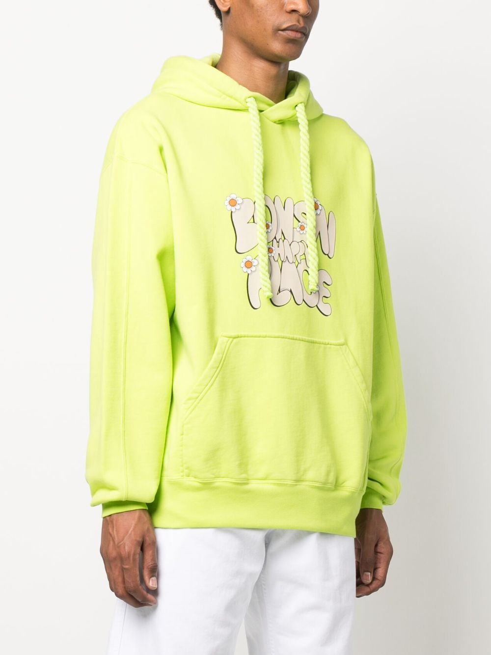 slogan-print hoodie - 3