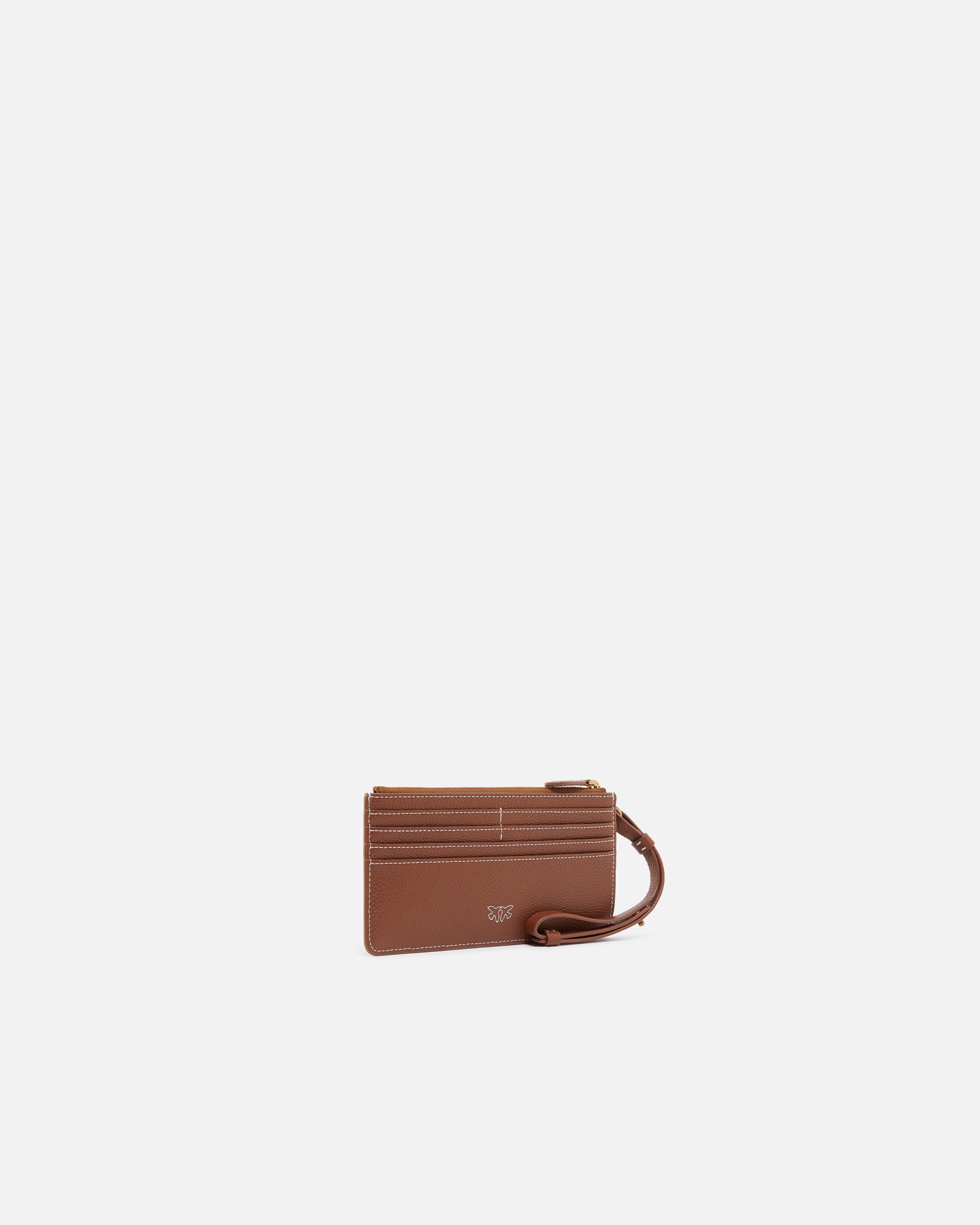 RECTANGULAR TUMBLED LEATHER CARD HOLDER - 2