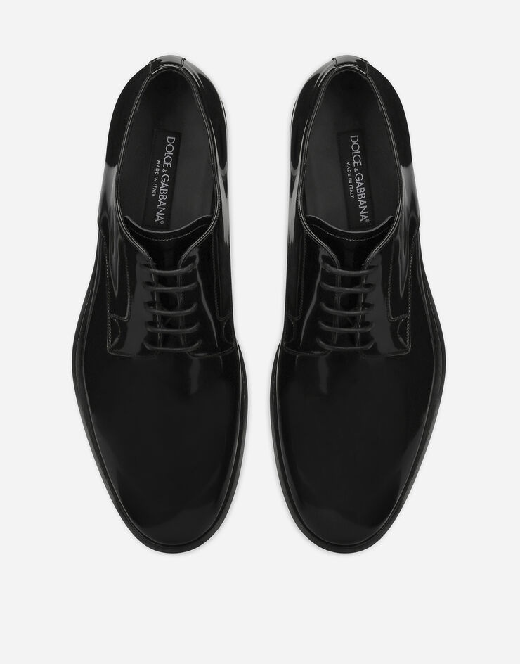 Polished calfskin Derby shoes - 4