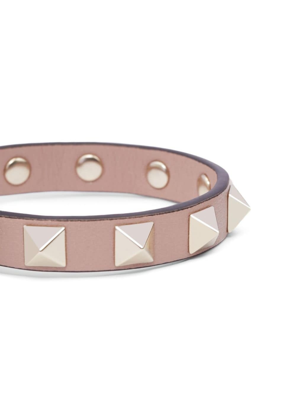 pink Rockstud leather bracelet - 2