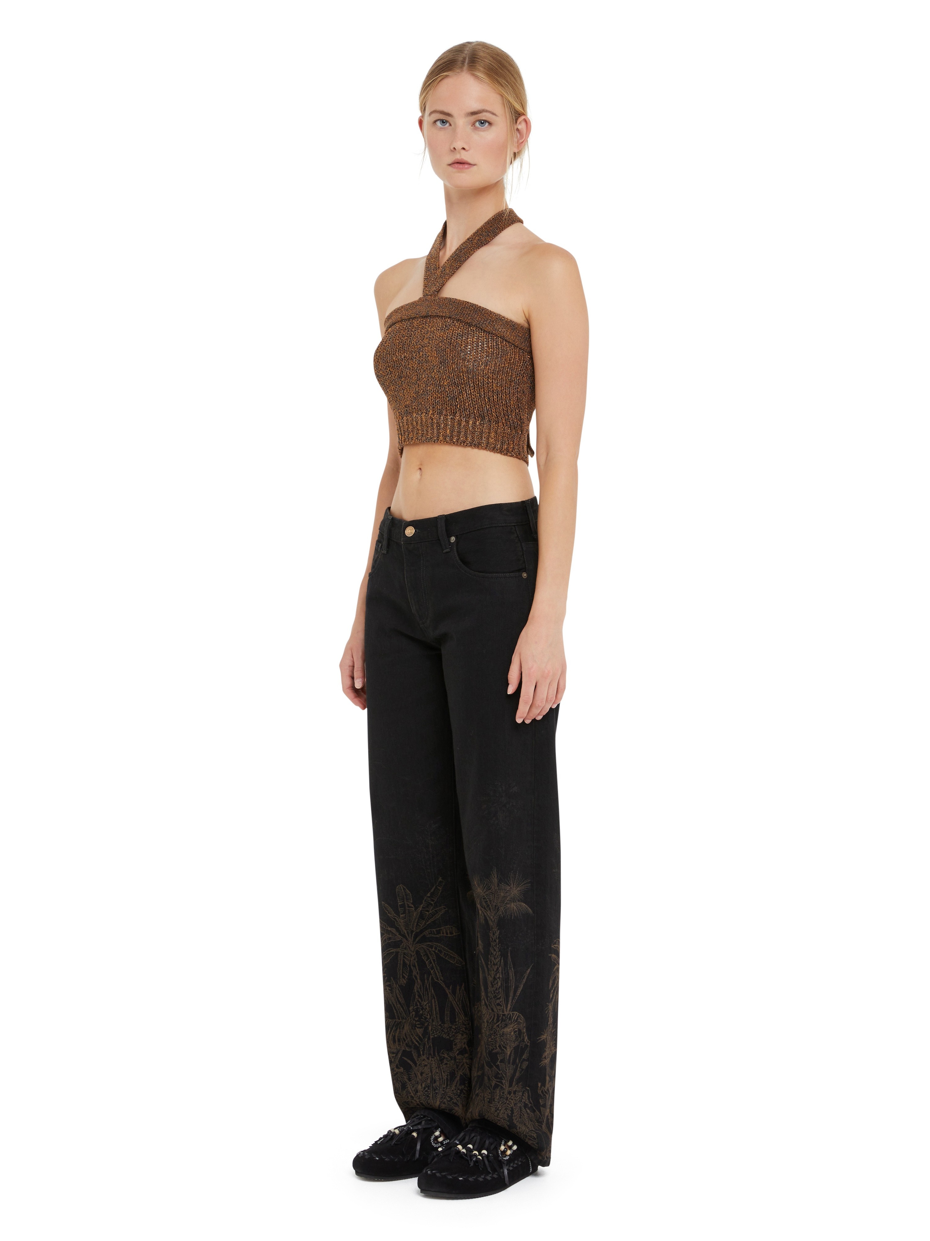 Jungle Toile De Jouy Denim Pants - 5