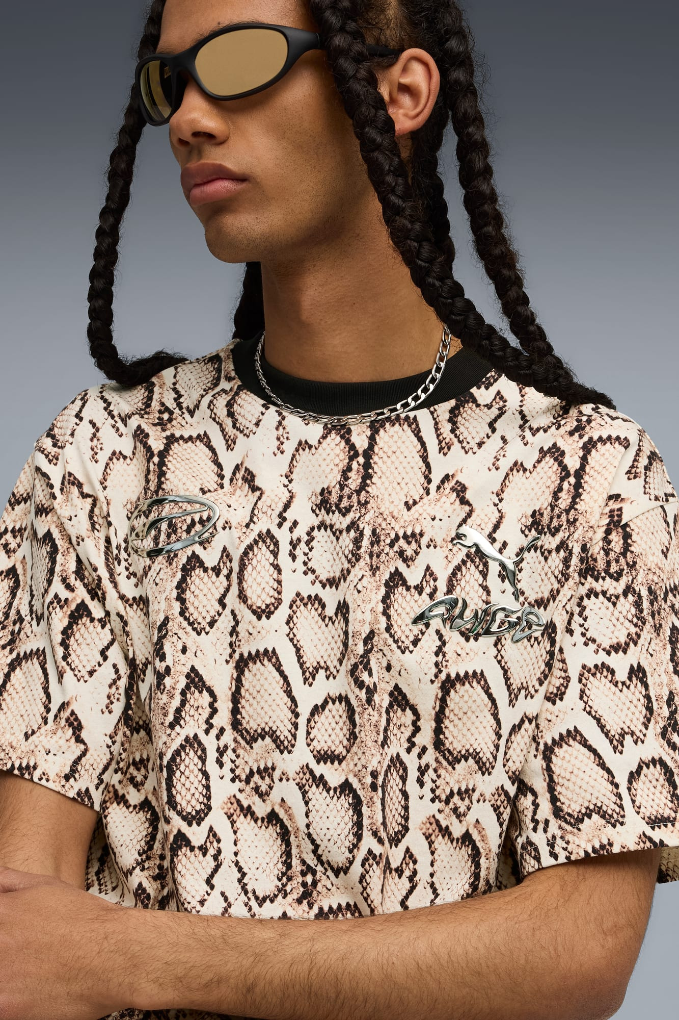 A$AP ROCKY x PUMA Men's Snake Skin Tee - 7