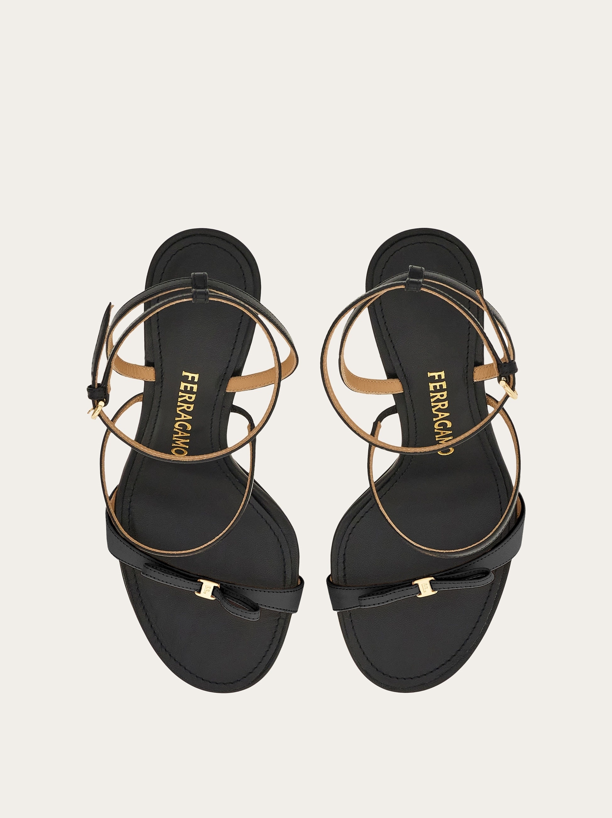 Strappy sandal with mini bow - 2