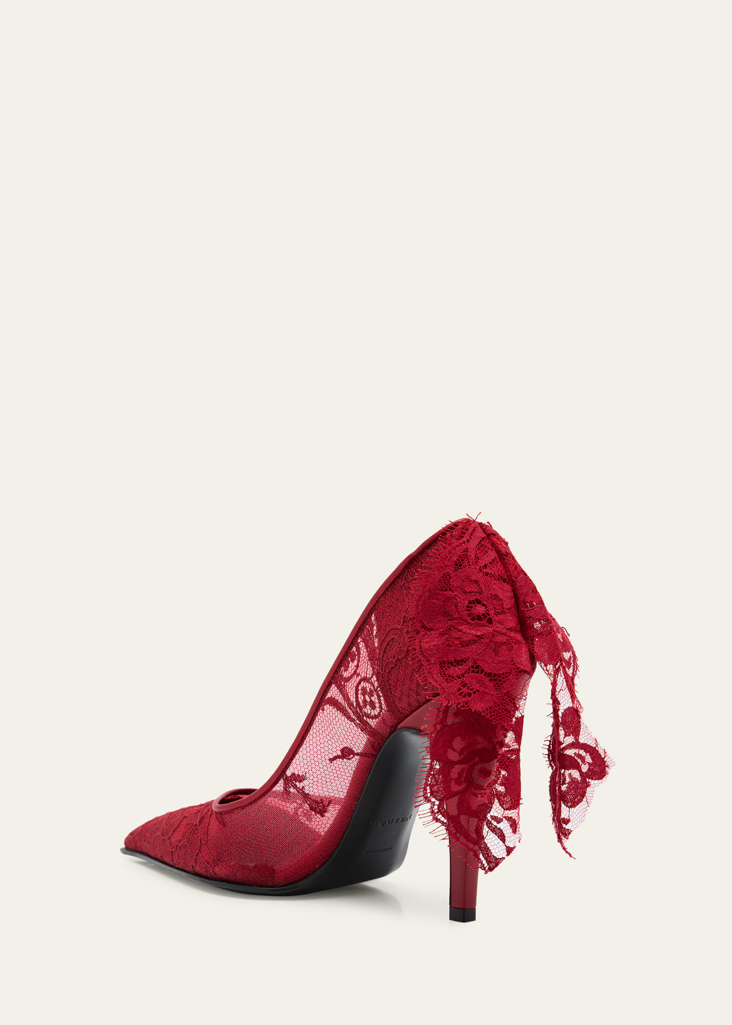 Floral Lace Pumps - 2