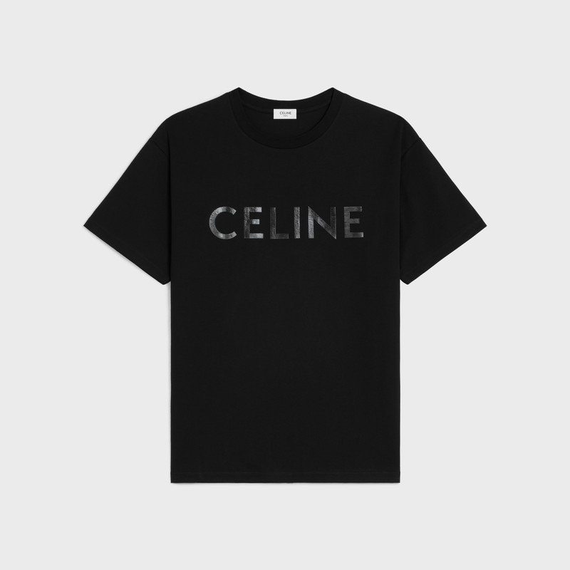 LOOSE CELINE VINYL T-SHIRT IN COTTON JERSEY 1