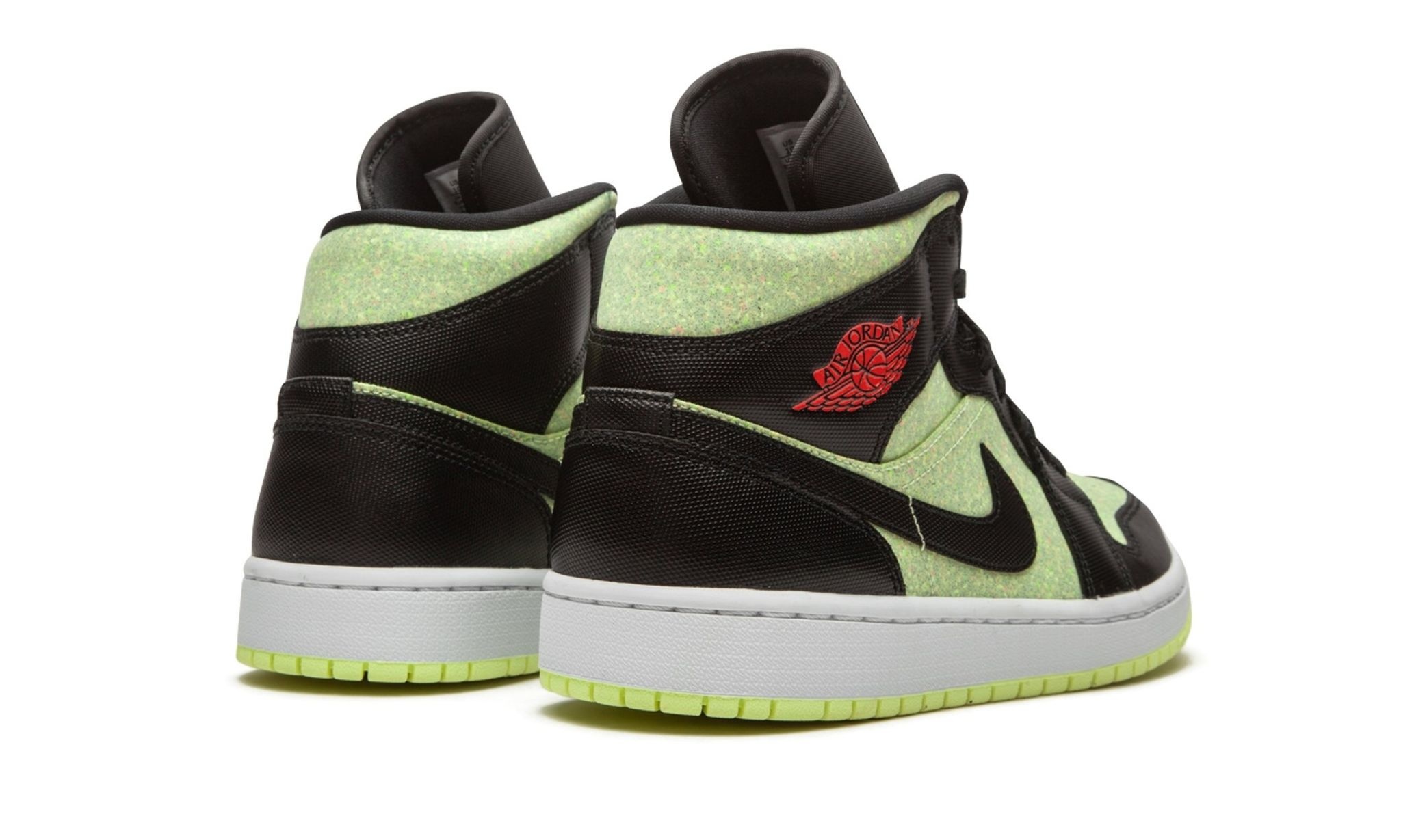 WMNS AIR JORDAN 1 MID SE "Barely Volt / Chile Red" - 3