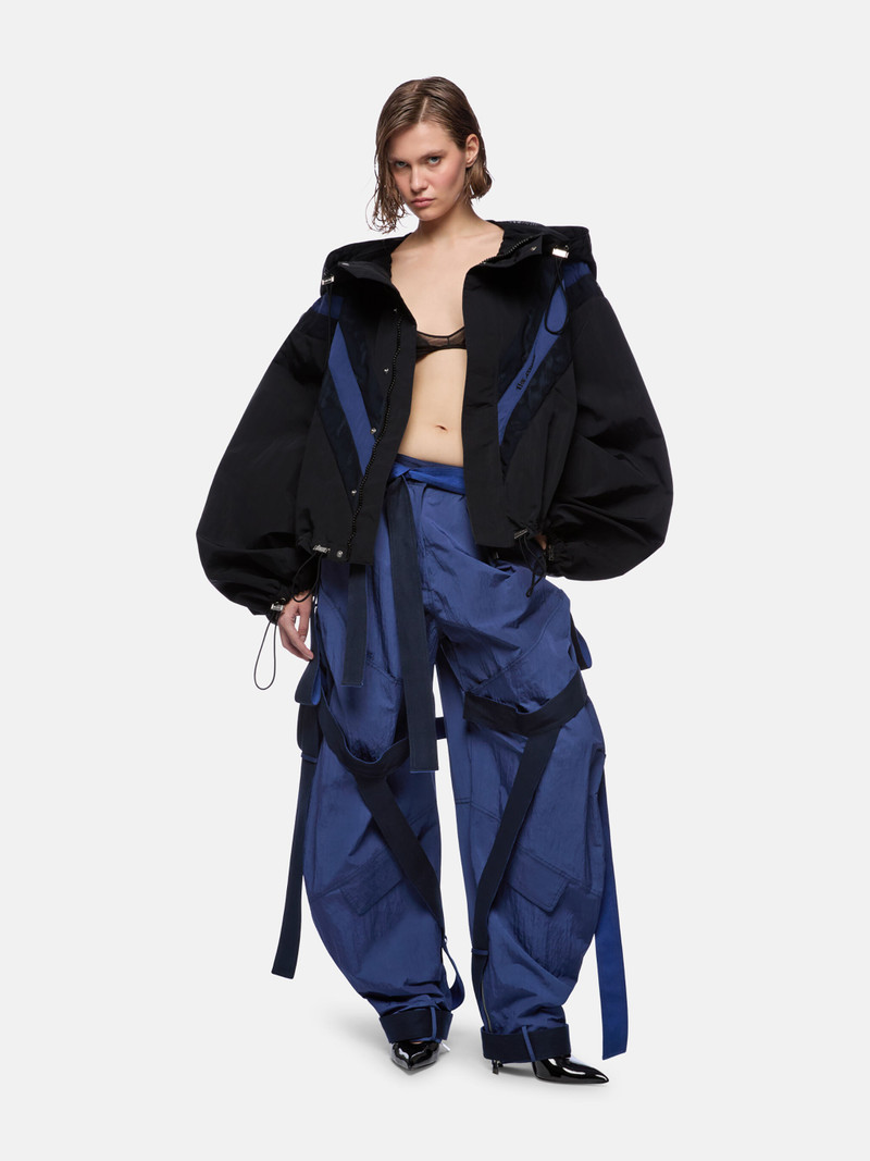THE ATTICO BLUE AND BLACK BOMBER outlook