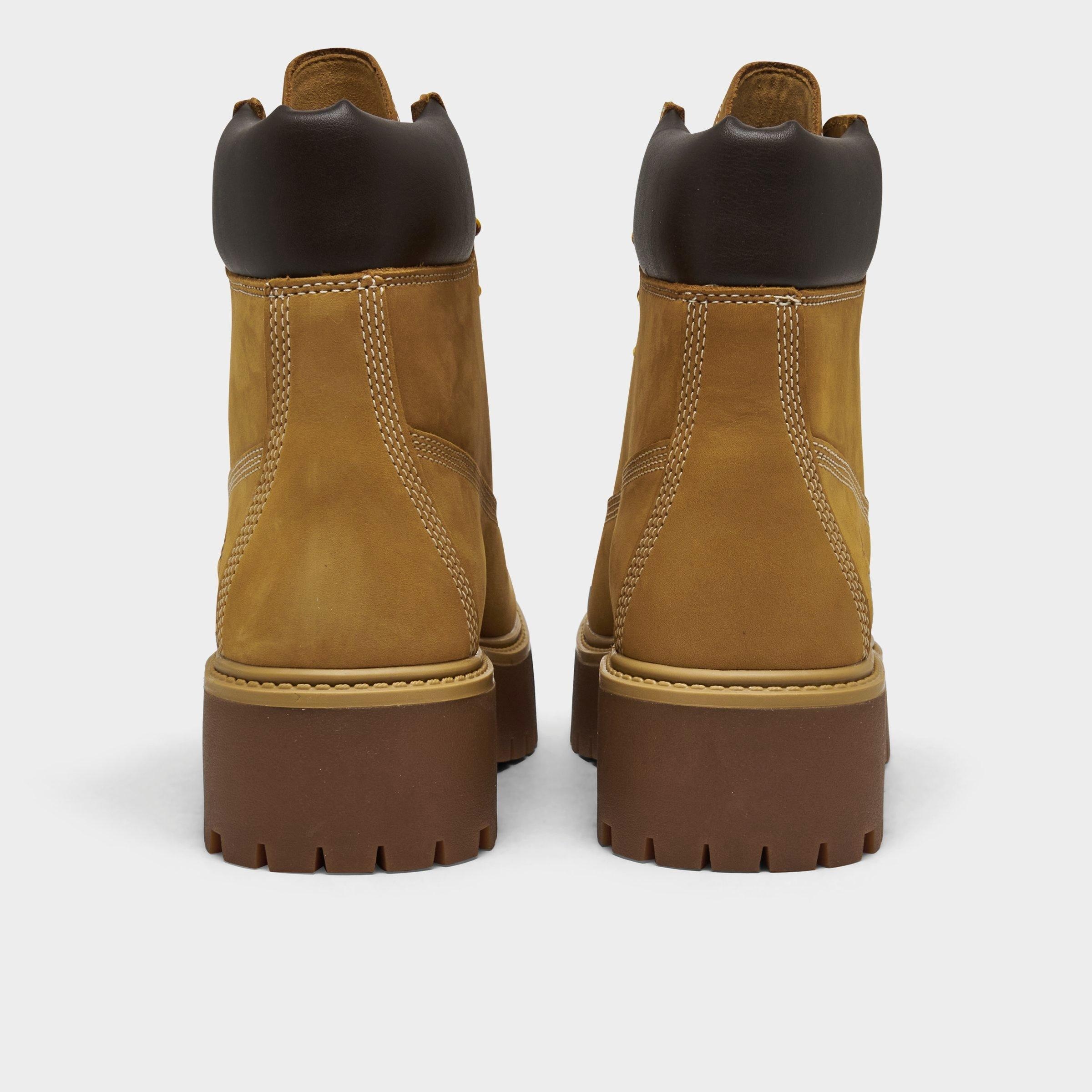 WOMEN'S TIMBERLAND STONE STREET 6 INCH WATERPROOF PLATFORM BOOTS - 4