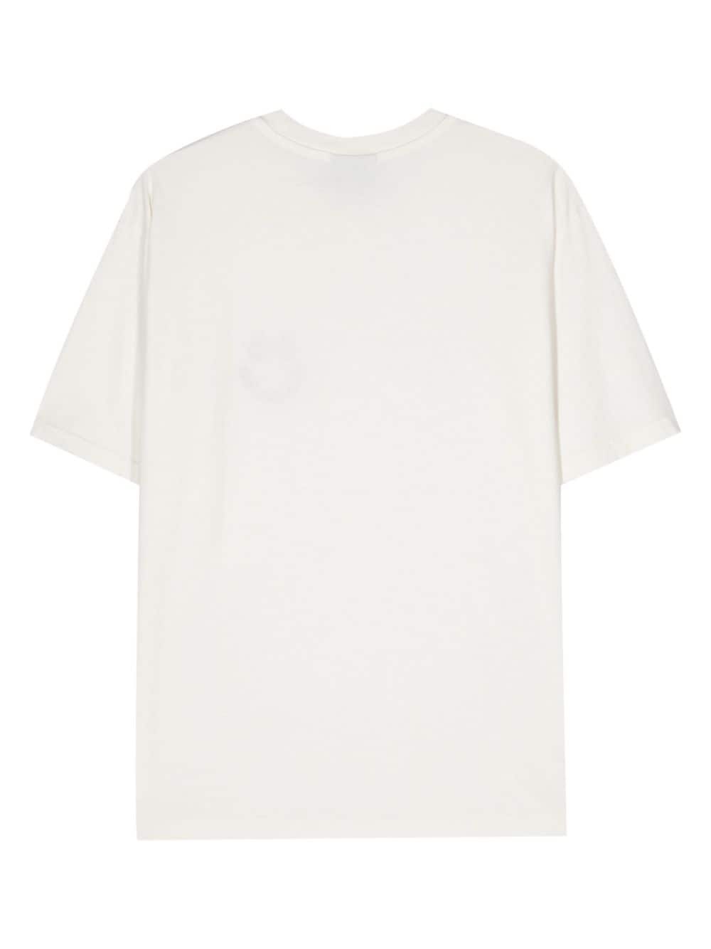 logo-embroidered cotton T-shirt - 2