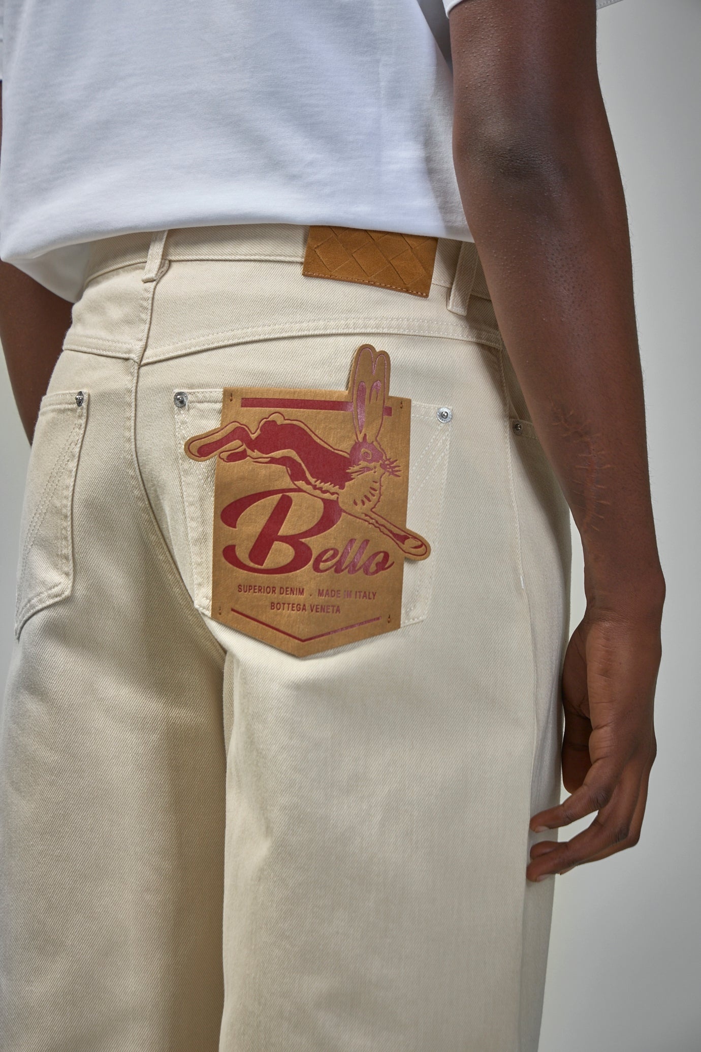 Colored Turned Up Jeans - 5