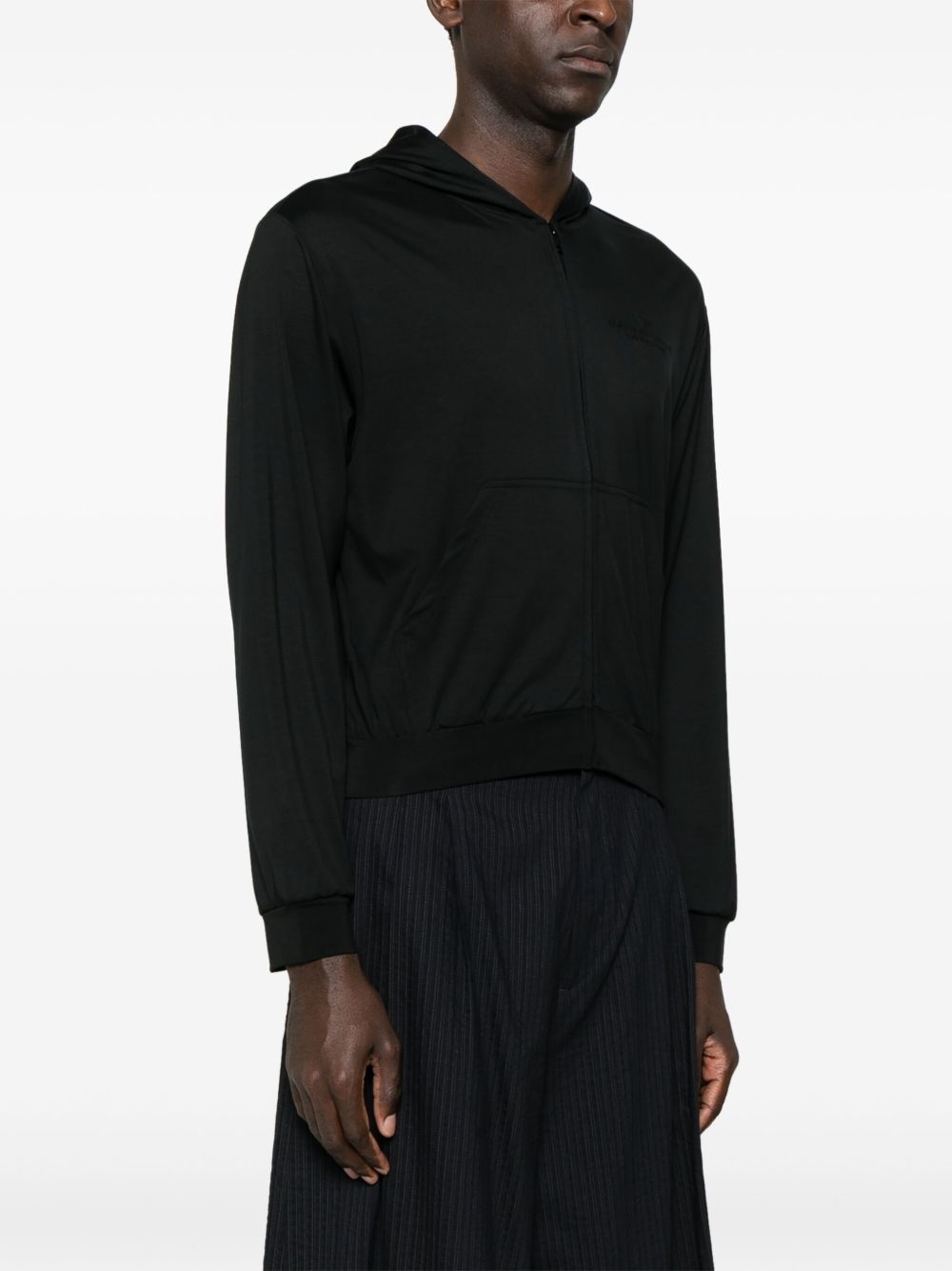 logo-embroidered hoodie - 3