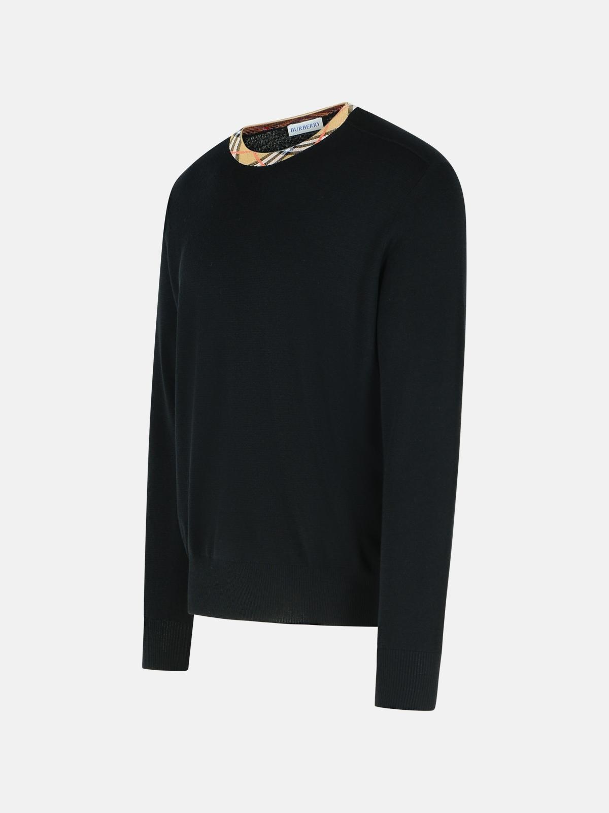 'MICHAEL' BLACK WOOL SWEATER - 2